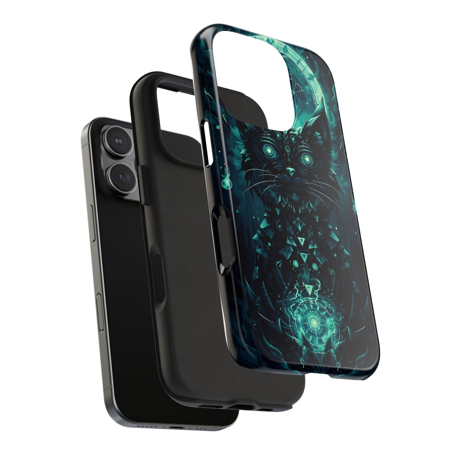 Mystical Dark Cat Phone Case - Tough Protective Cover for Cat Lovers - for iPhone