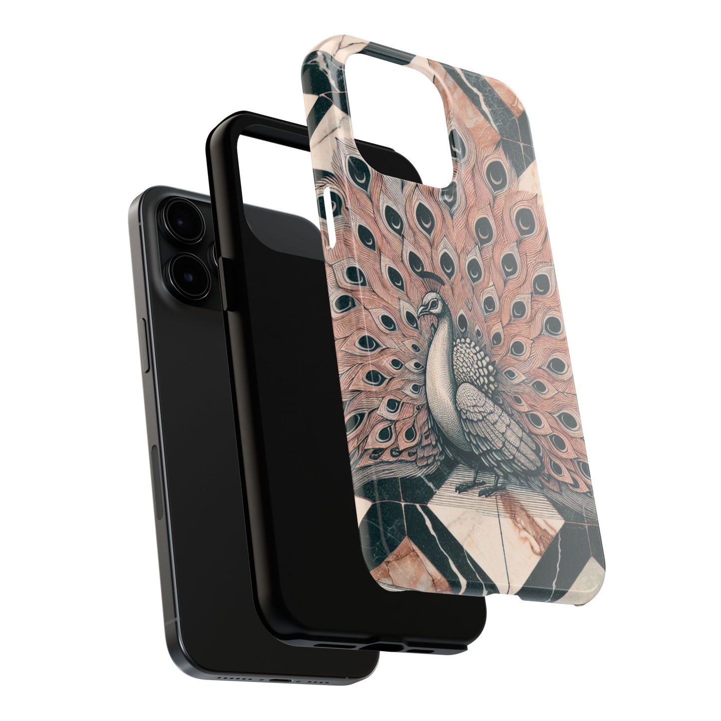 Peacock Tough Phone Case | Stylish & Durable Artwork - for iPhone