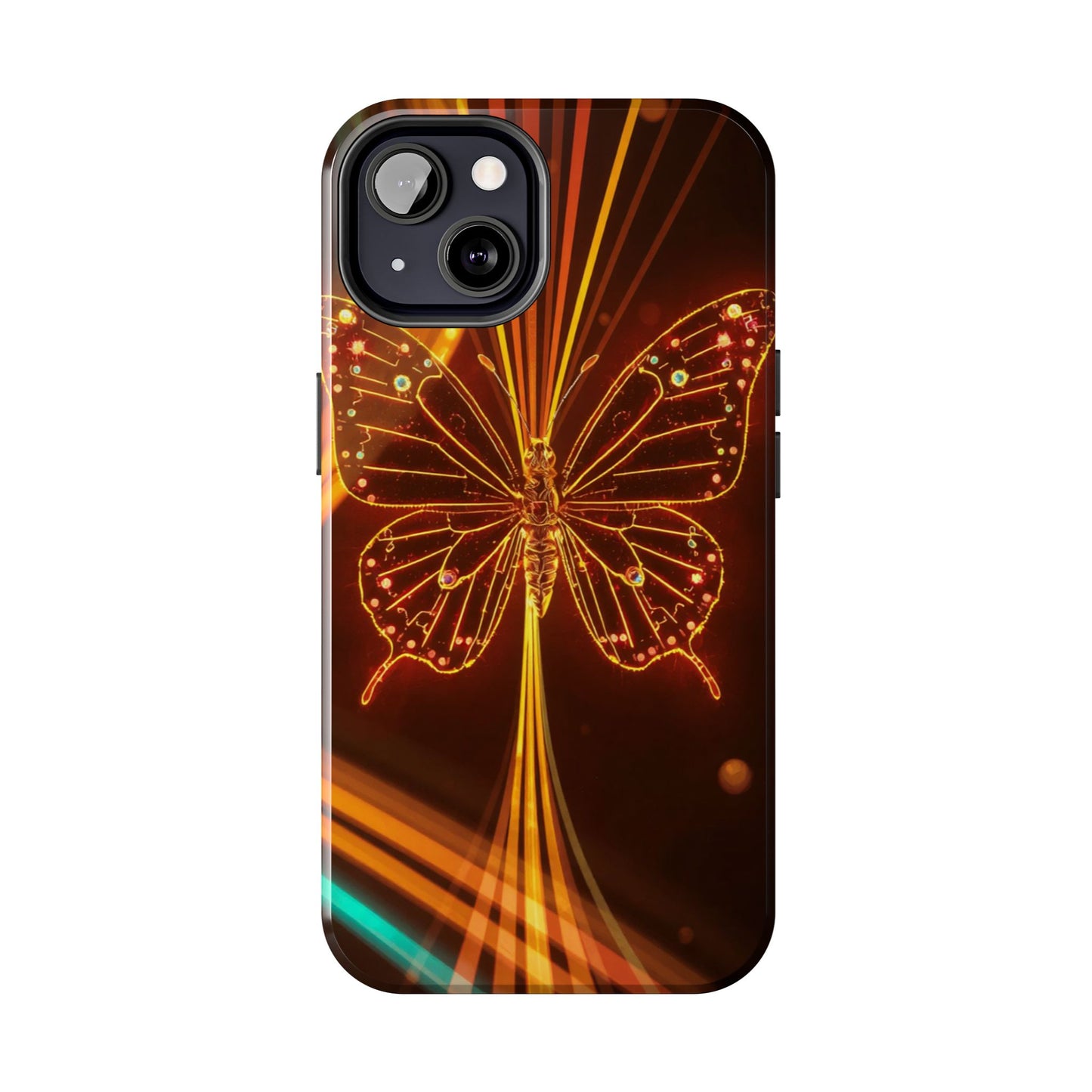 Elegant Butterfly Tough Phone Case - Stylish Protection for Nature Lovers