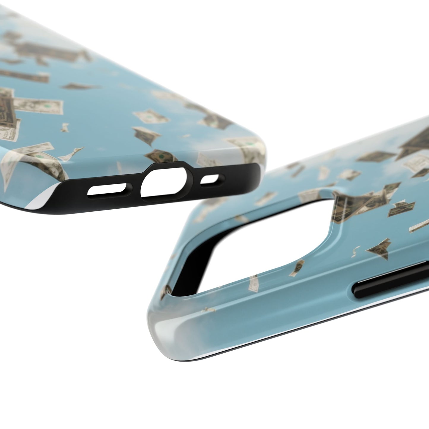 Cinematic Money Rain Phone Case | Tough & Stylish Accessory for Trendsetters, Gift for Birthdays, Graduations, and Celebrations