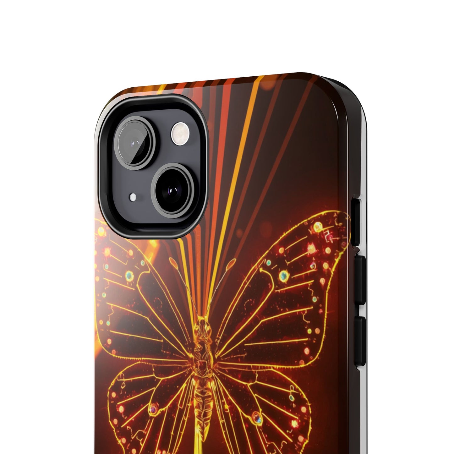 Elegant Butterfly Tough Phone Case - Stylish Protection for Nature Lovers