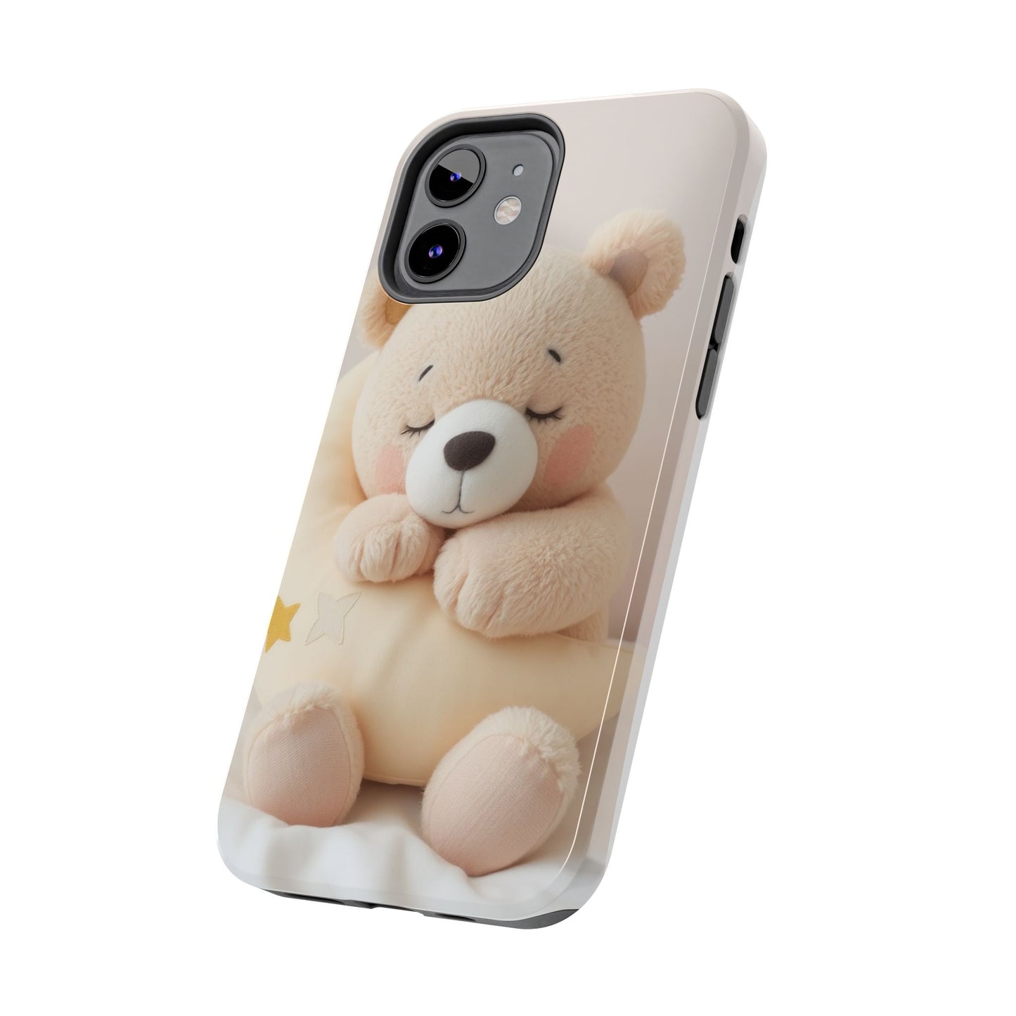 Cute Bear Tough Phone Case - Adorable Baby Animal Design for Kids & Adults