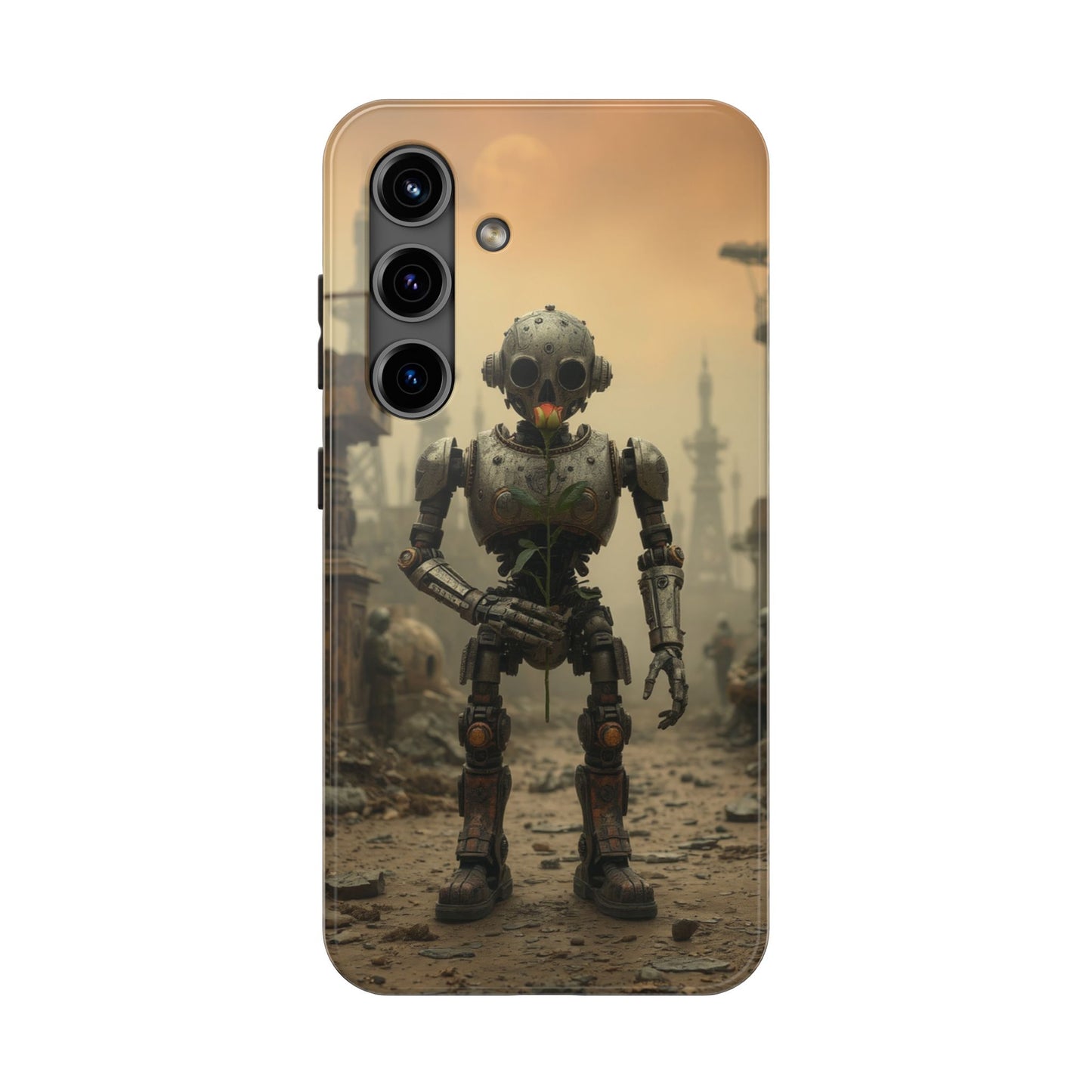 Robotic Sentinel Tough Phone Case - Durable Protector for Sci-Fi Lovers