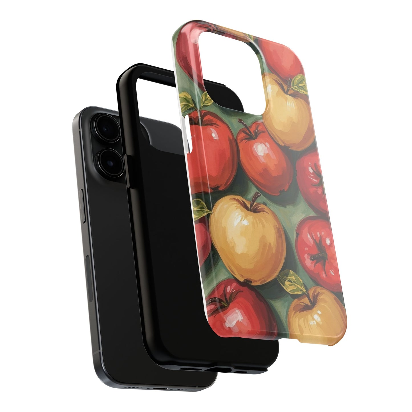 Colorful Painted Apples Art Tough Phone Case - Durable & Stylish Protection - for iPhone