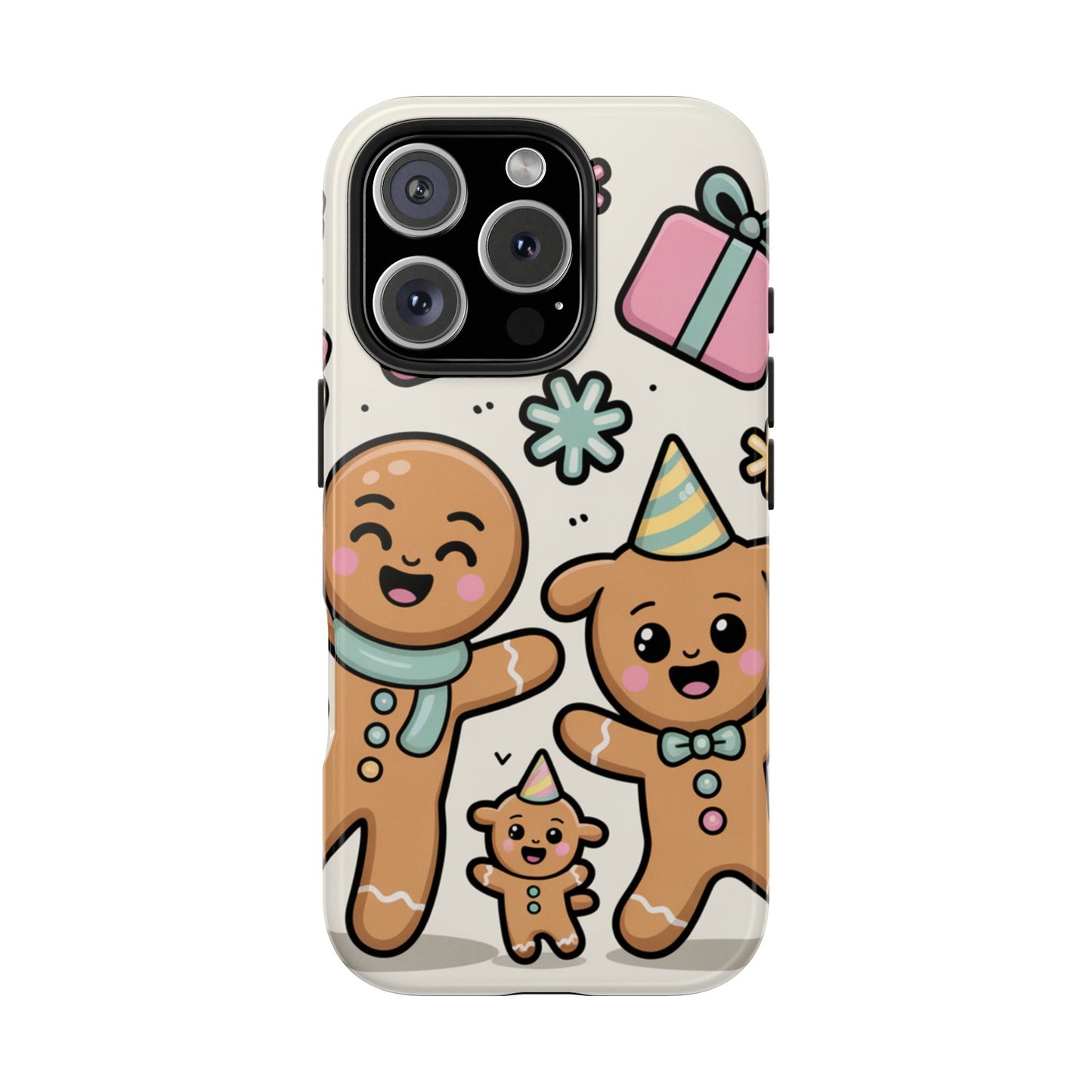Gingerbread Family Dancing Holiday Phone Case