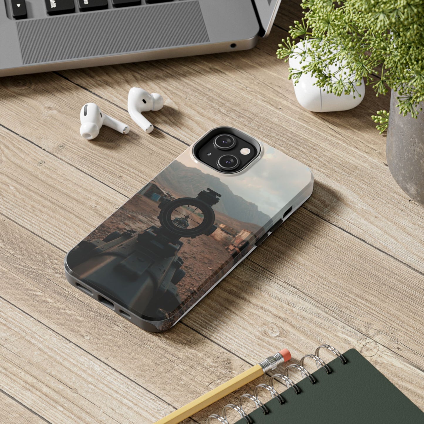Tough Phone Case - Military Inspired Design with Sniper Scope