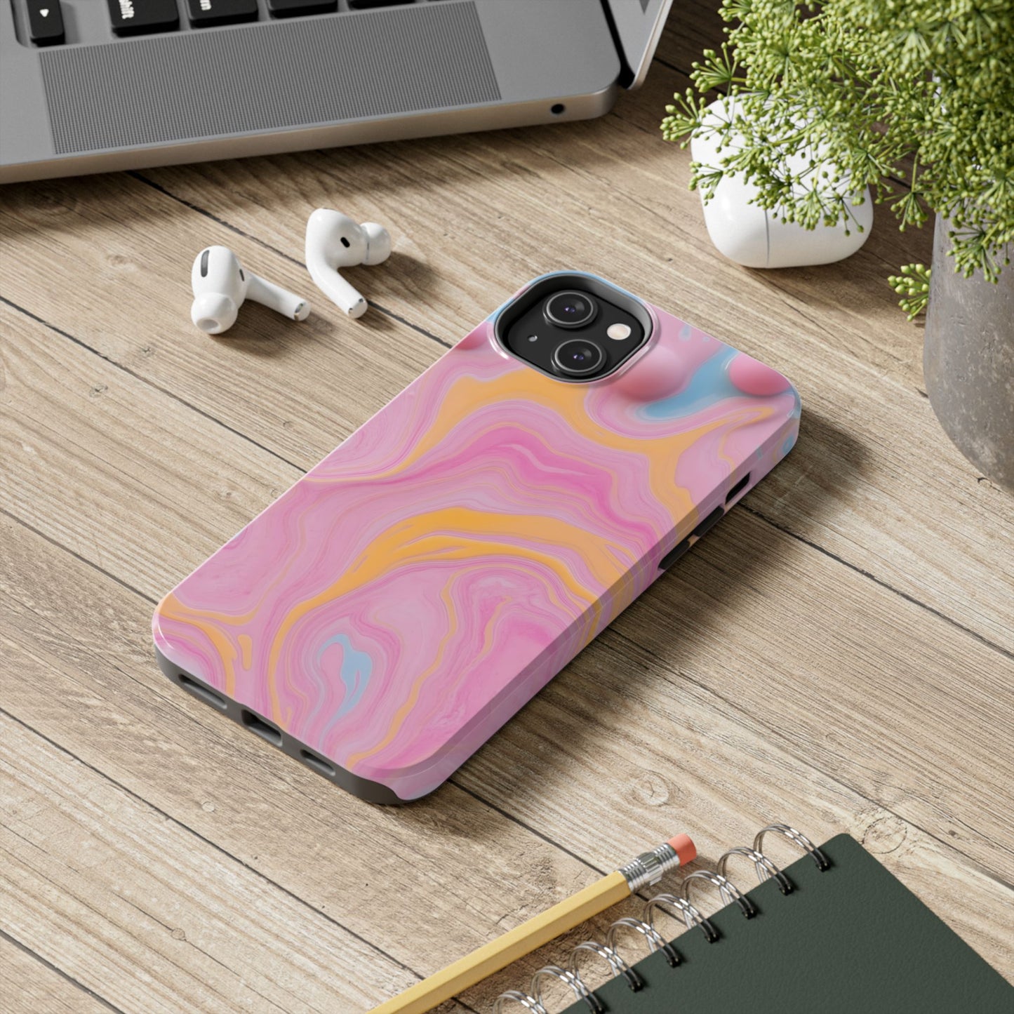 Liquid Candy Abstract Tough Phone Case - Durable Protection with Artistic Design - for iPhone