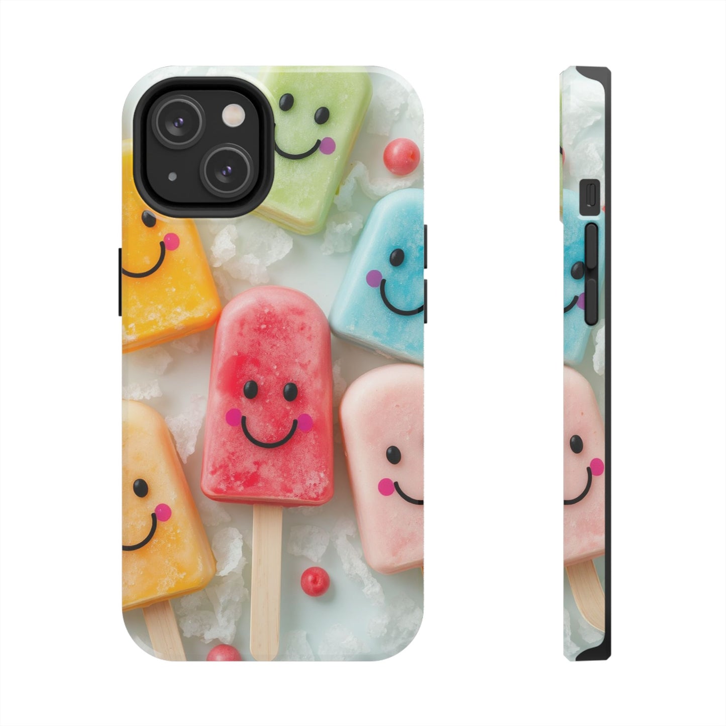 Cute Smile Popsicle Tough Phone Case - Fun Protection for Your Device
