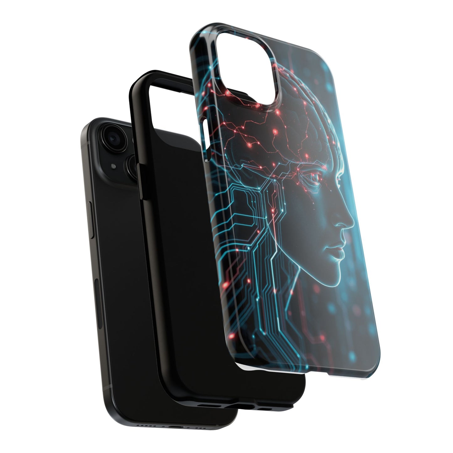 Futuristic Brain Design Tough Phone Case