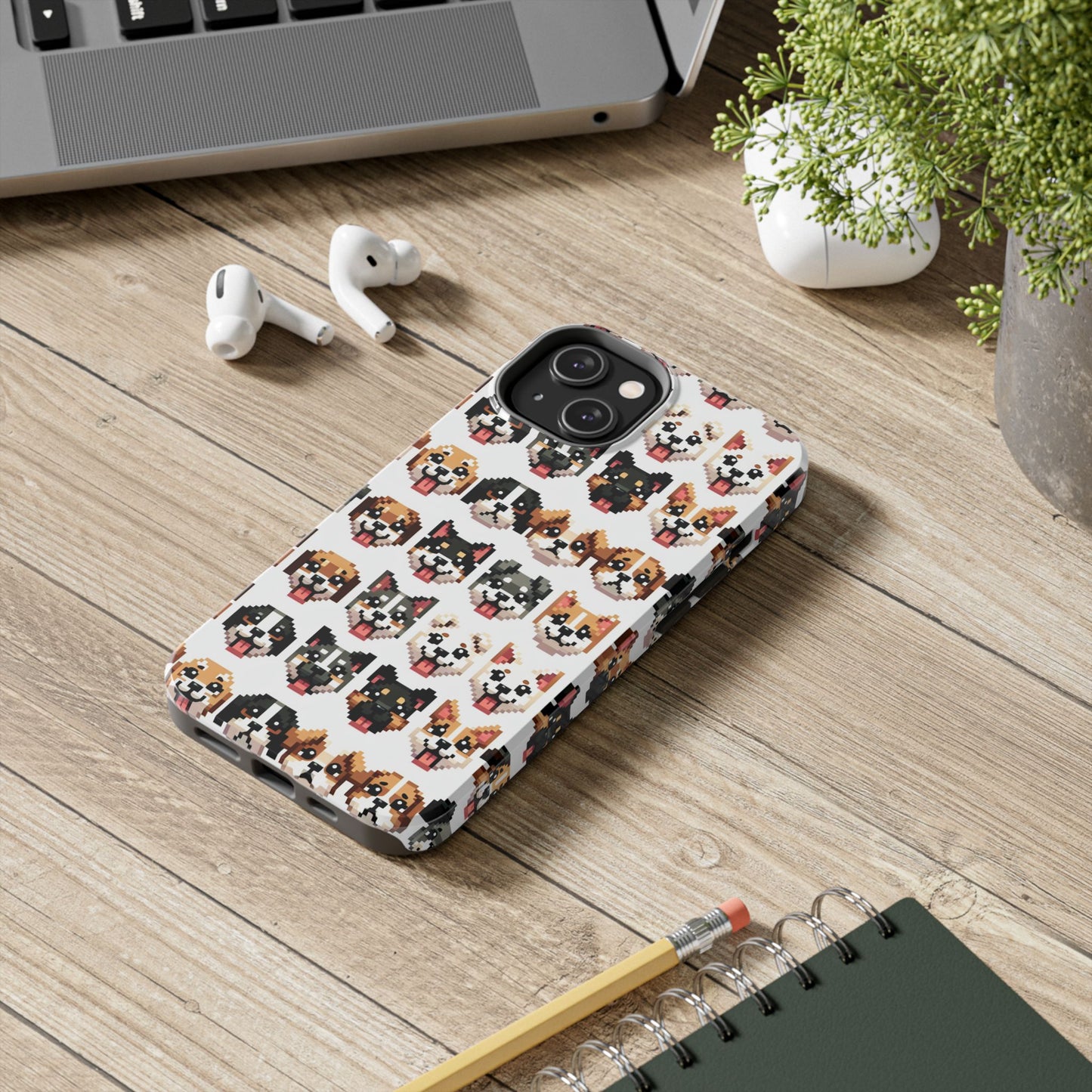 Pixelated Dog Breed Tough Phone Case - Cute, Durable Protection for Pet Lovers - for iPhone