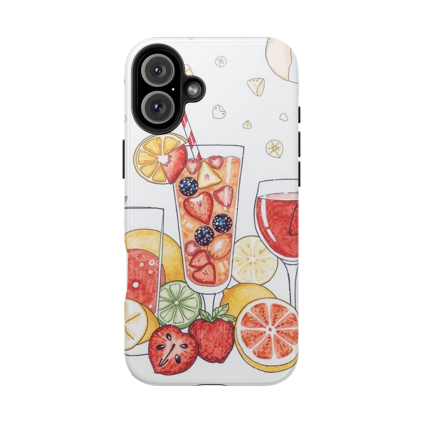 Colorful Fruit Cocktail Tough Phone Case - Perfect for Summer Vibes