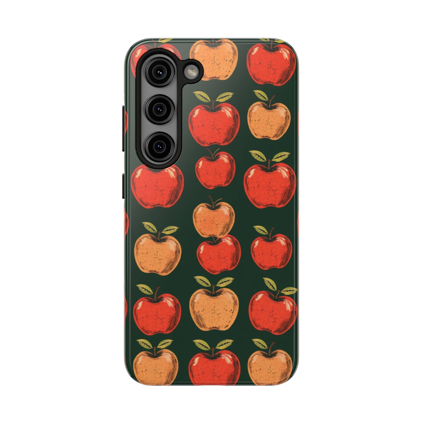 Apple Retro Pattern Tough Phone Case - Durable, Stylish, and Protective for Everyday Use - for iPhone