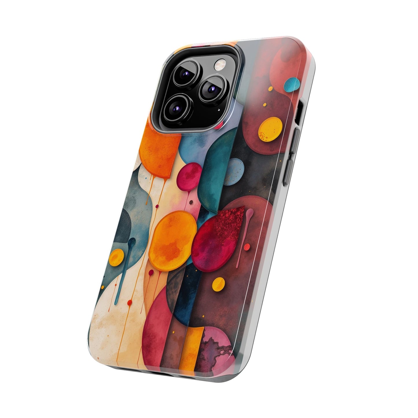 Artistic Tough Phone Cases - Colorful Abstract Design for Trendy Protection - for iPhone