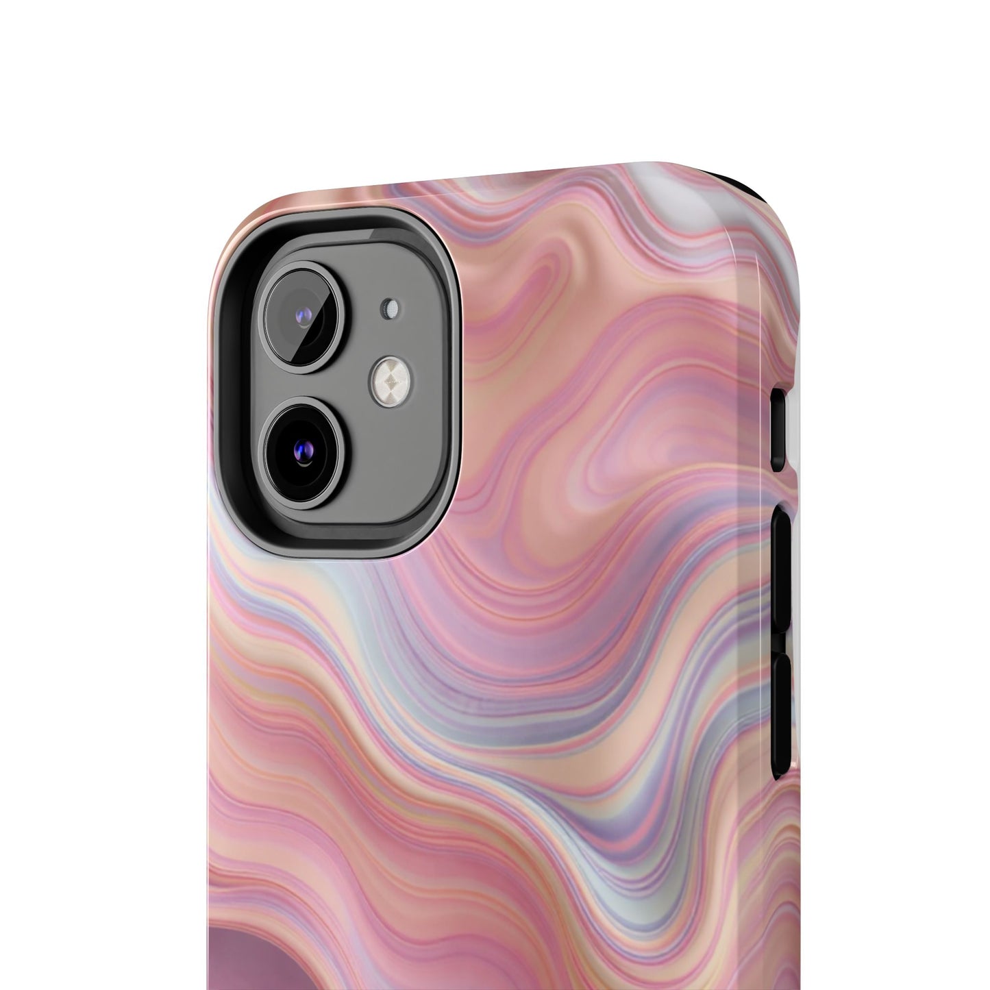 Stylish Tough Phone Cases - Abstract Pink Marble Design