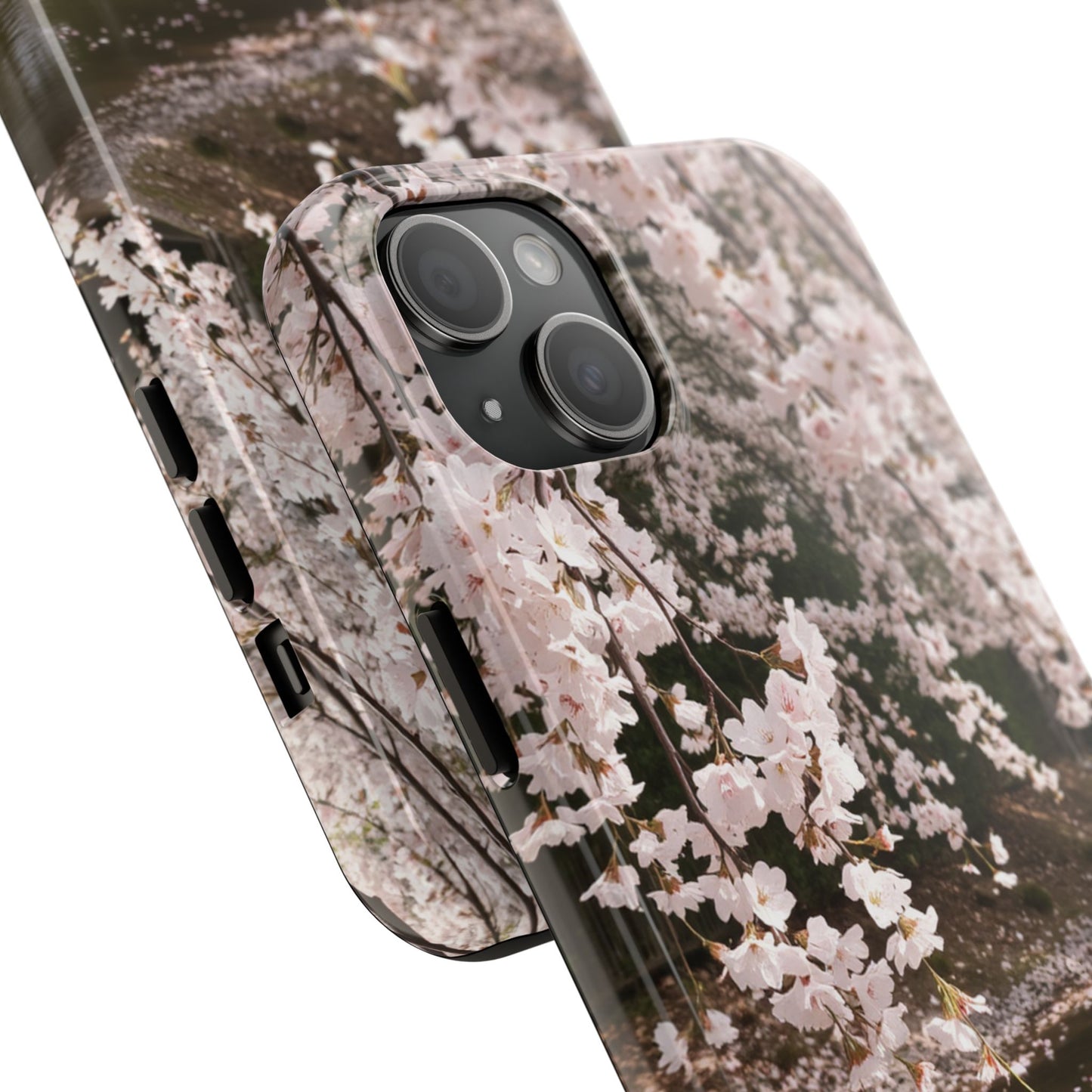 Cherry Blossom Tough Phone Cases - Durable Protection with Floral Serenity