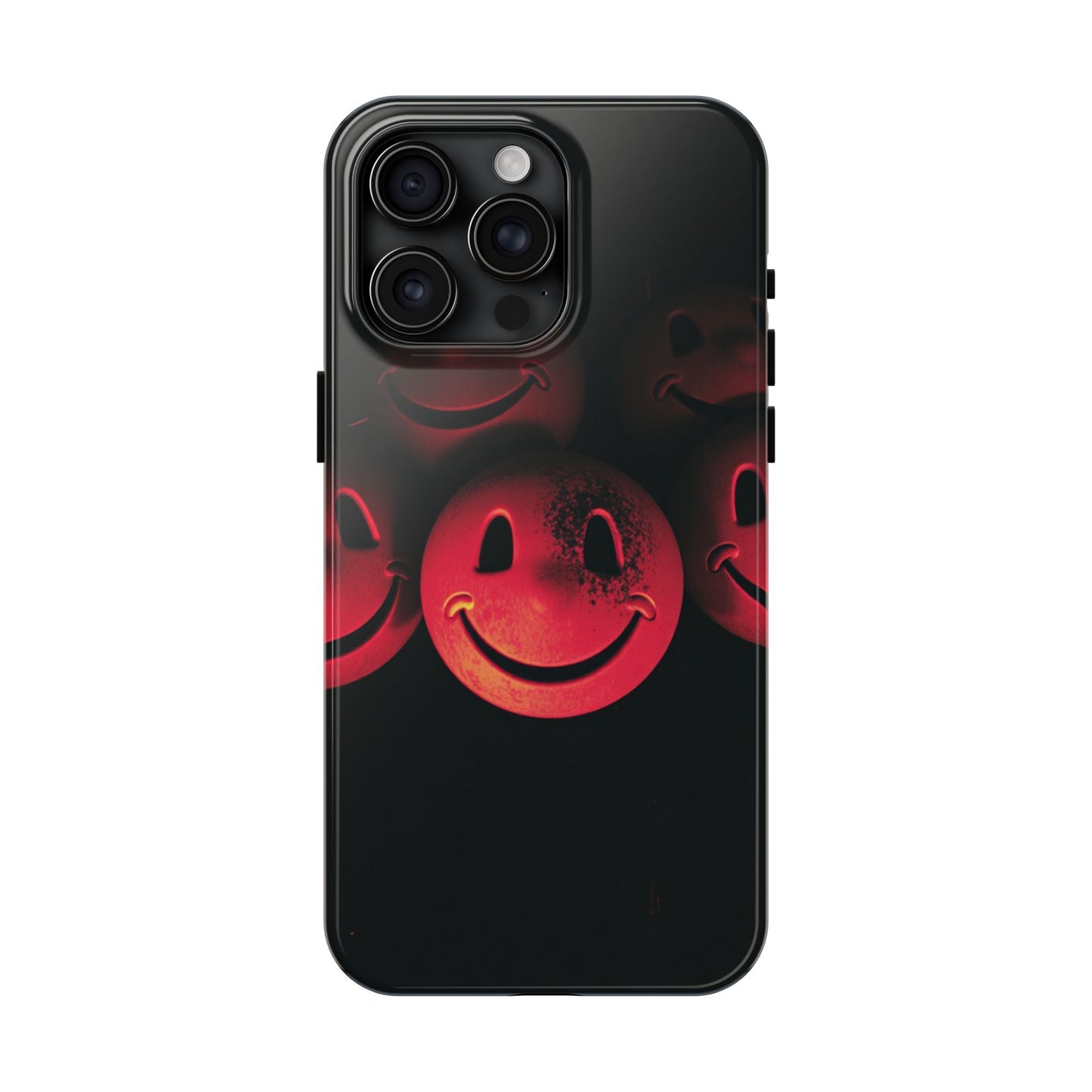Smiley Face Tough Phone Case - Durable Protection with Fun Design