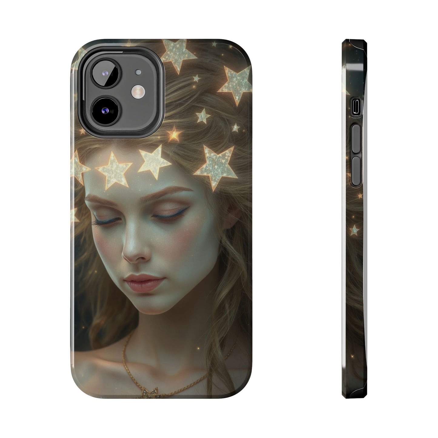 Celestial Dream Tough Phone Case - Artistic Starry Design for Style Enthusiasts