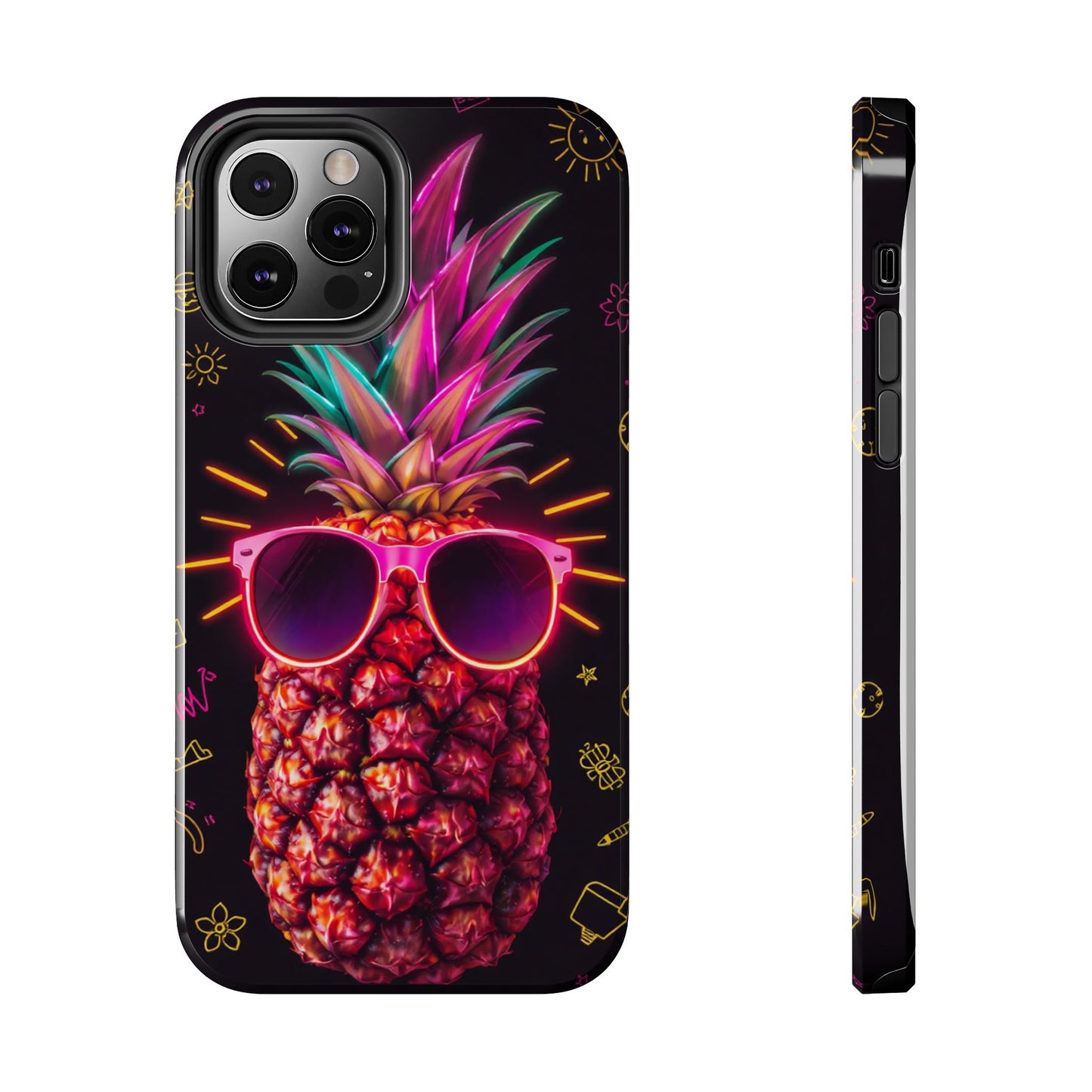 Tough Pineapple Phone Case - Cool, Vibrant Design Perfect for Summer Vibes