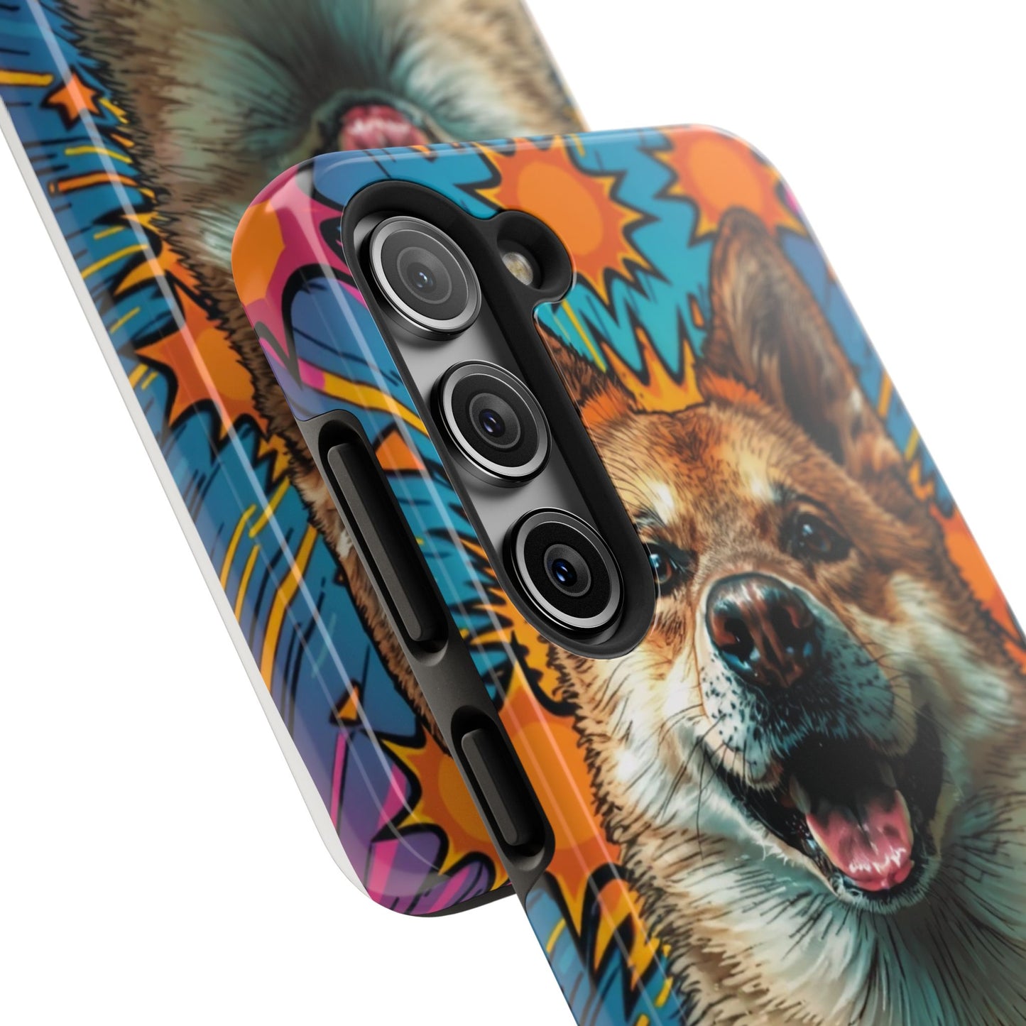 Vibrant Corgi Tough Phone Case - Fun Design for Pet Lovers