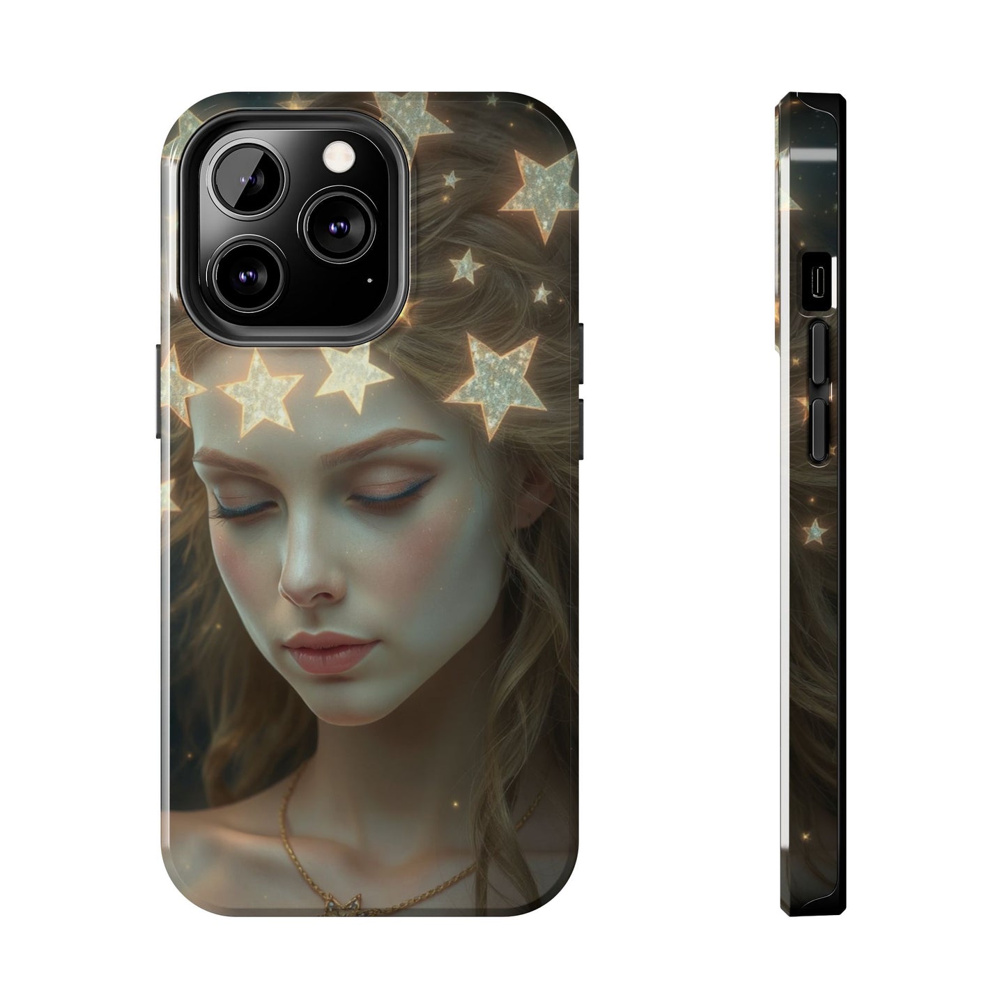 Celestial Dream Tough Phone Case - Artistic Starry Design for Style Enthusiasts