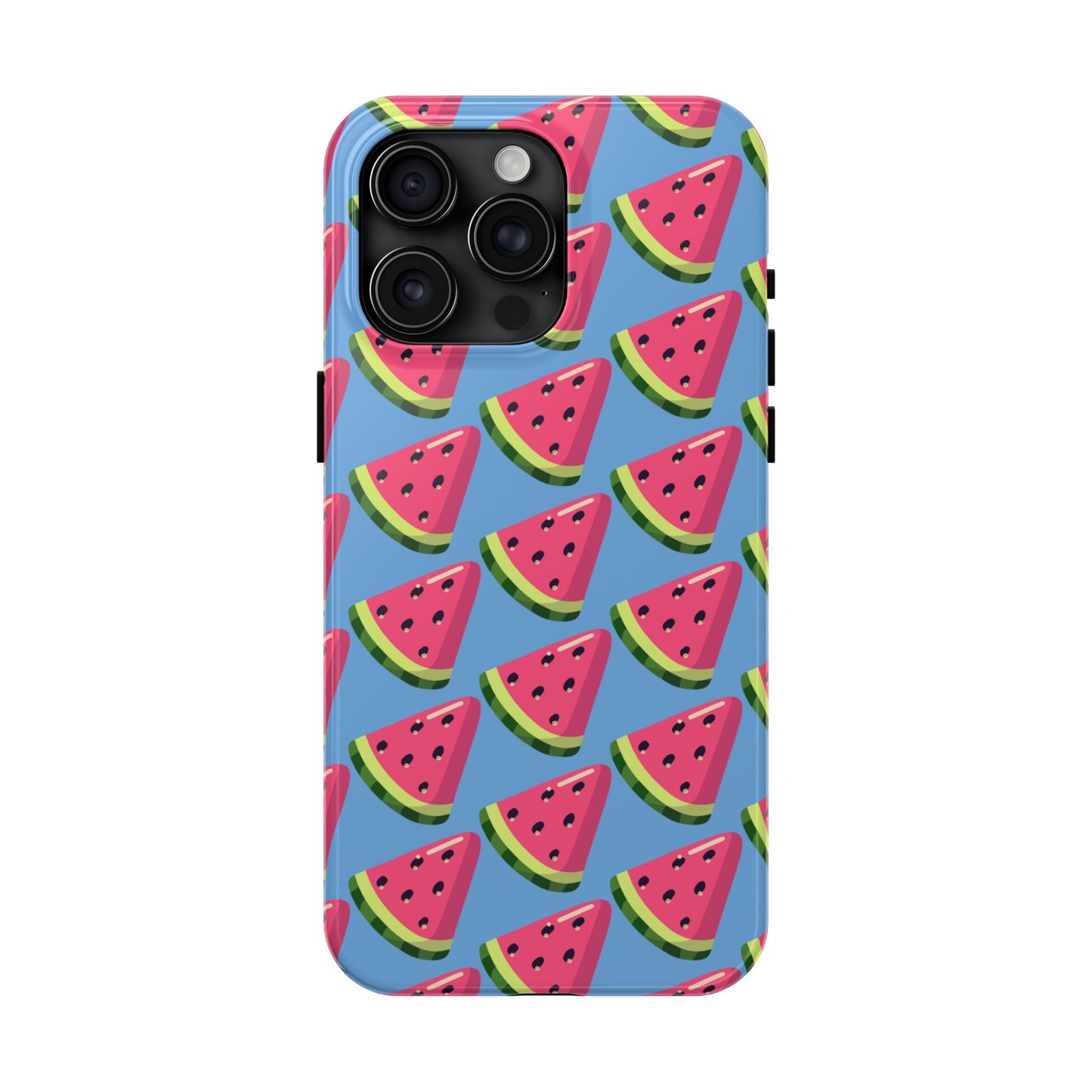 Watermelon Fun Tough Phone Case - Summer Vibes, Blue - for iPhone