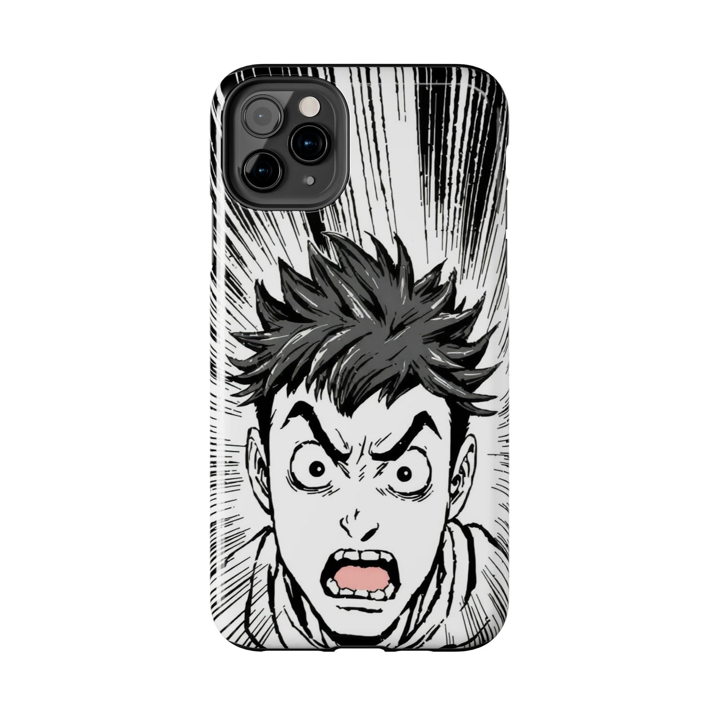 Intense Graphic Phone Case - Tough Design for Anime Fans