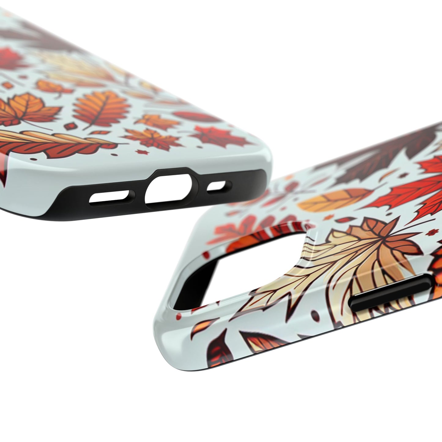 Autumn Leaves Tough Phone Case - Leaves Pattern - for iPhone