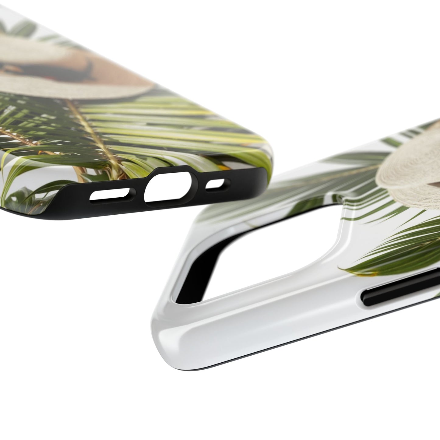 Tropical Phone Case - Summer Vibes with Hat & Sunglasses Design
