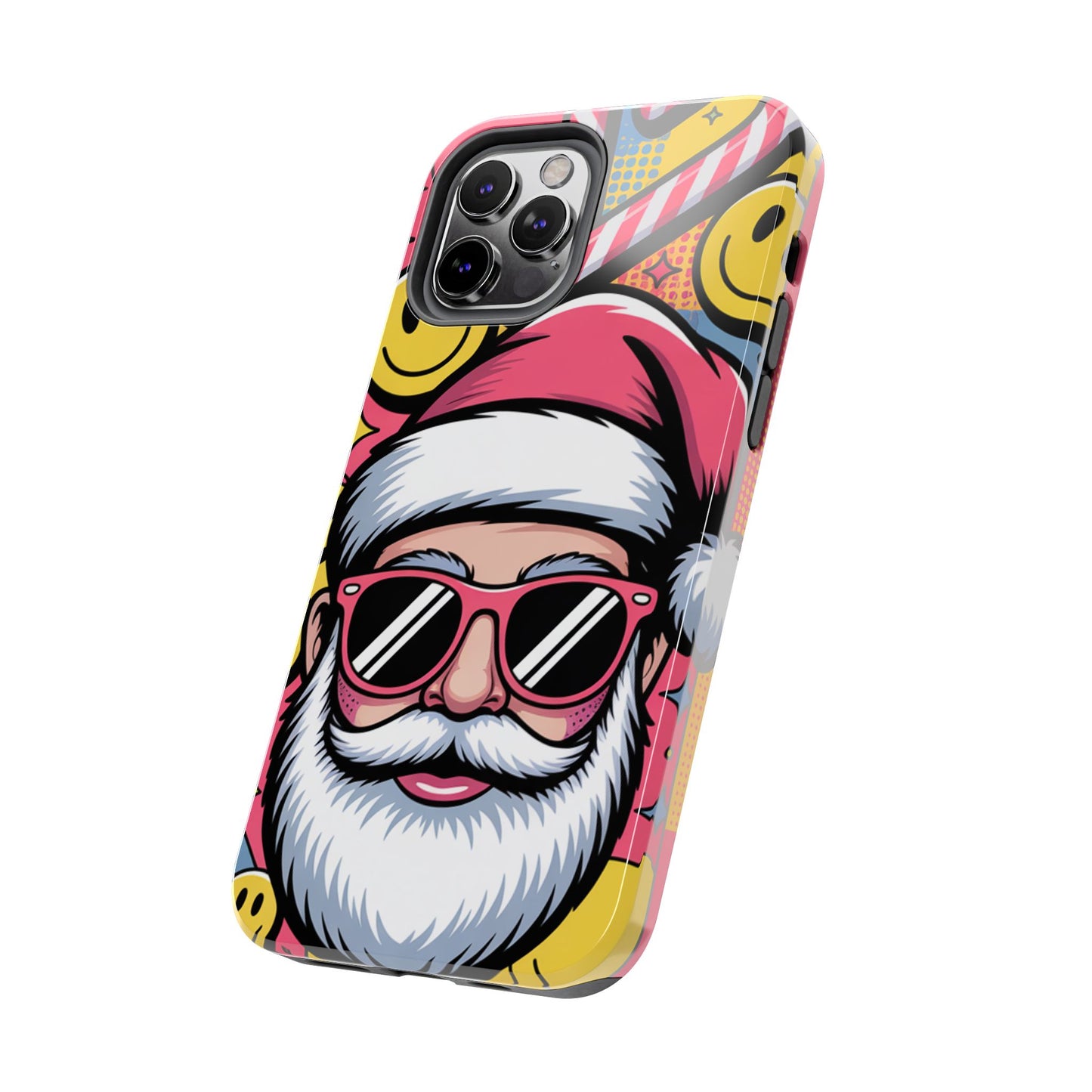 Pop Art Santa Sunglasses Tough Phone Case for Holiday Vibes