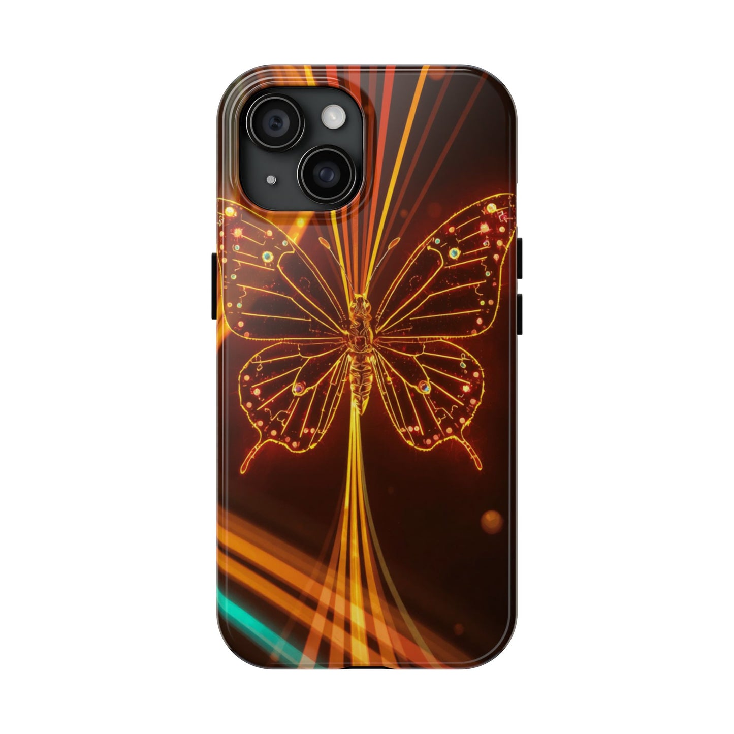 Elegant Butterfly Tough Phone Case - Stylish Protection for Nature Lovers