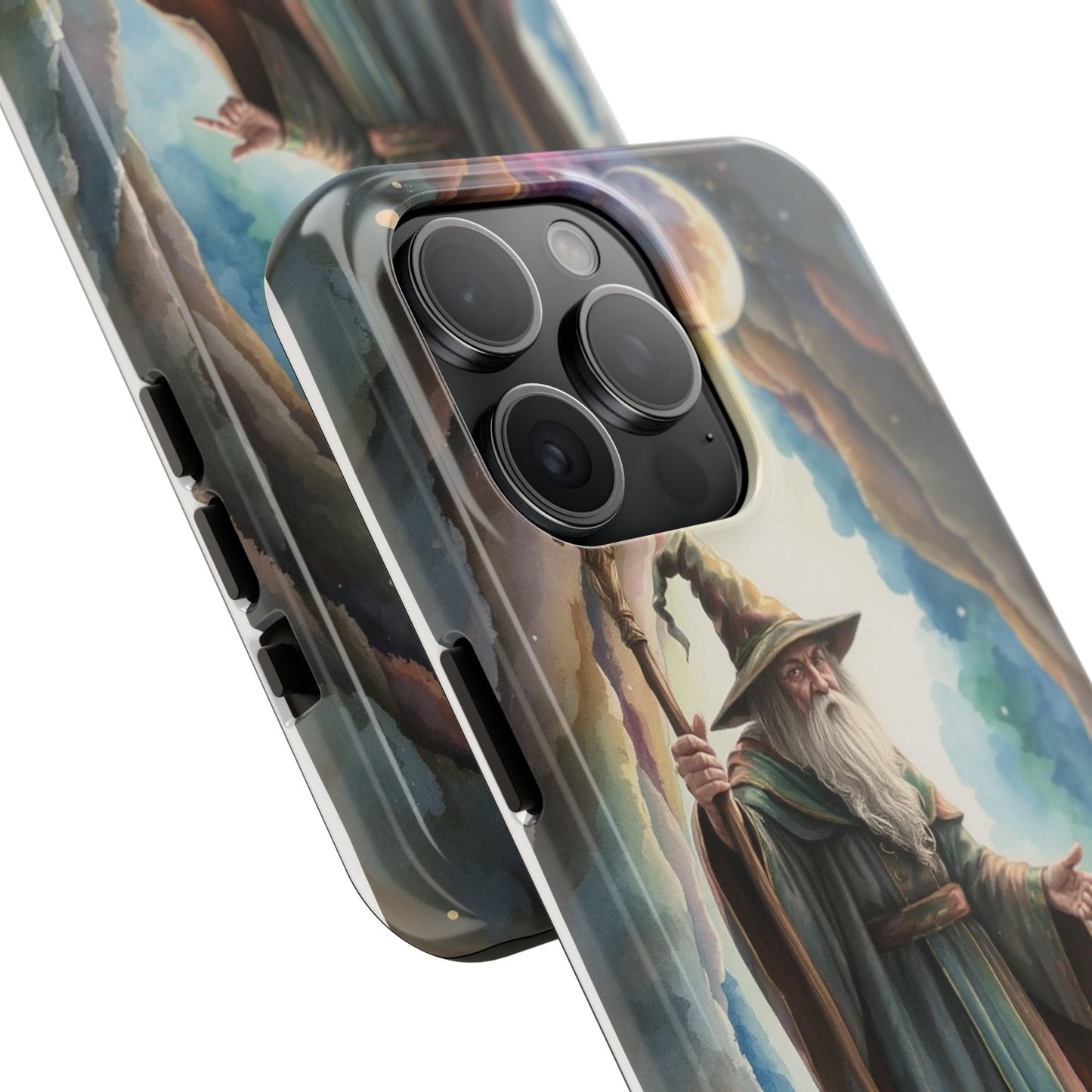Magical Wizard Phone Case - Tough, Durable Phone Cover for Fantasy Lovers, Geek Gift, Unique Design, Celestial Phone Accessory