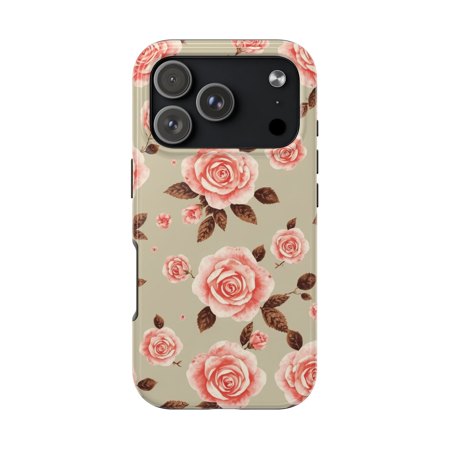 Elegant Floral Tough Phone Case for Stylish Protection - for iPhone