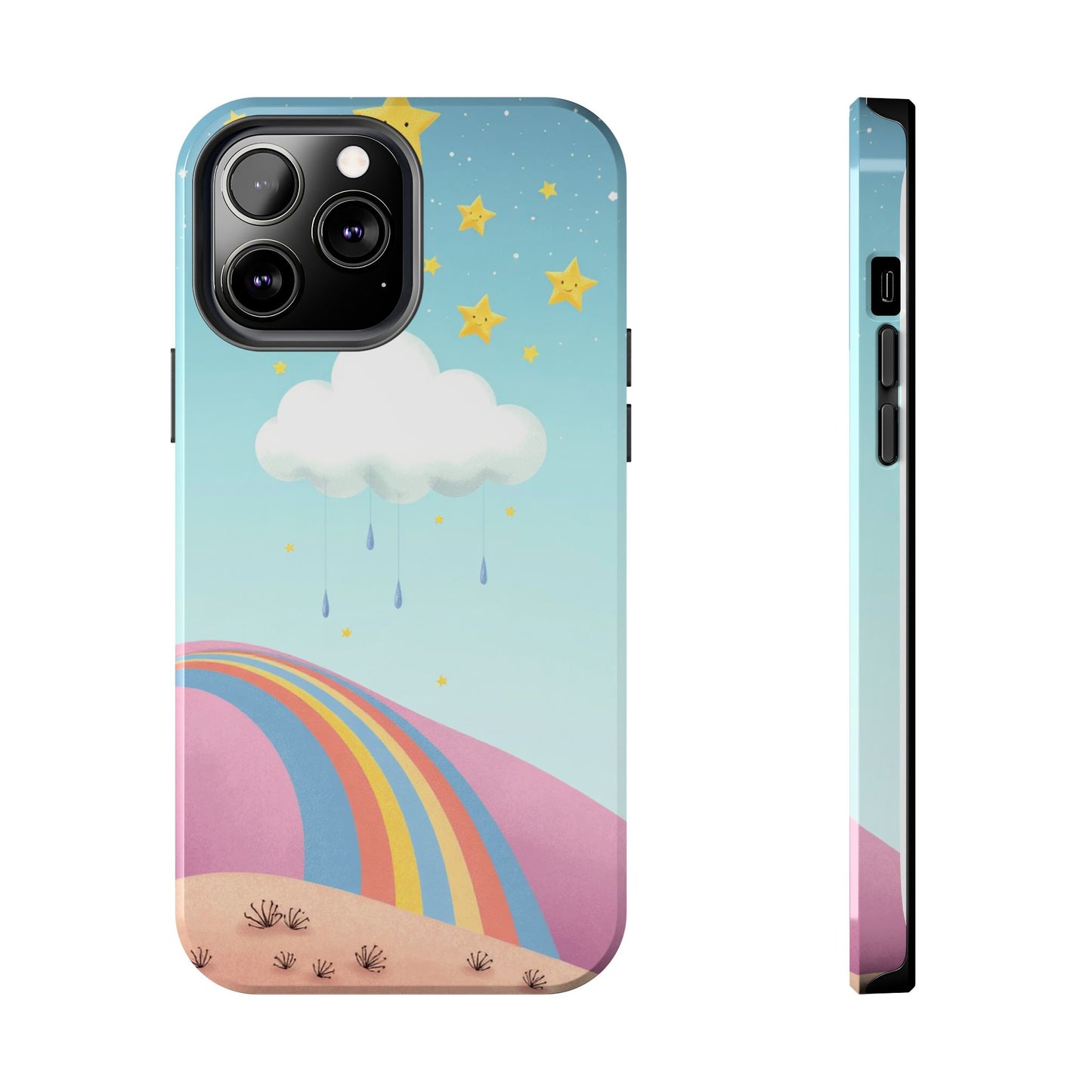 Colorful Rainbow Phone Case - Durable Tough Design for Adventurers