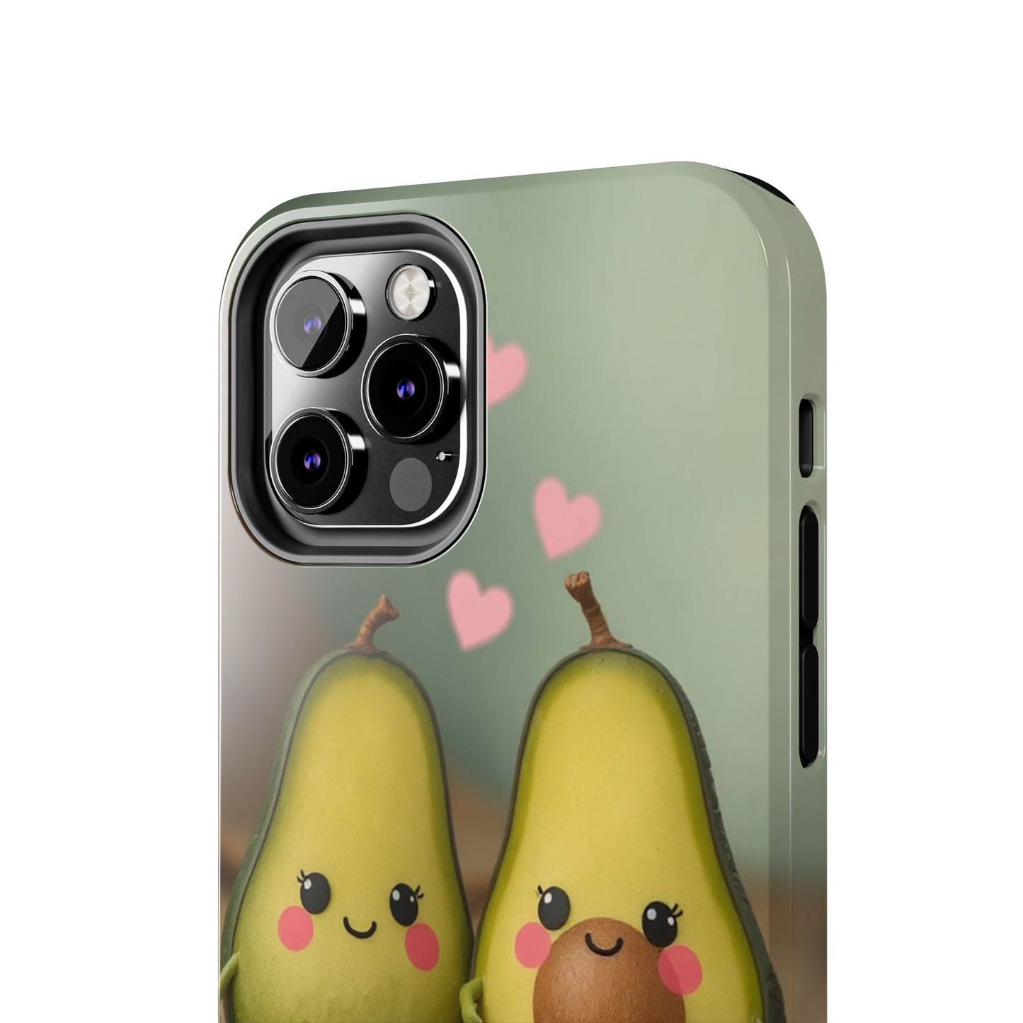 Cute Avocado Phone Case, Funny Tough Case, Quirky Phone Accessory, Gifts for Foodies, Valentine's Day Present
