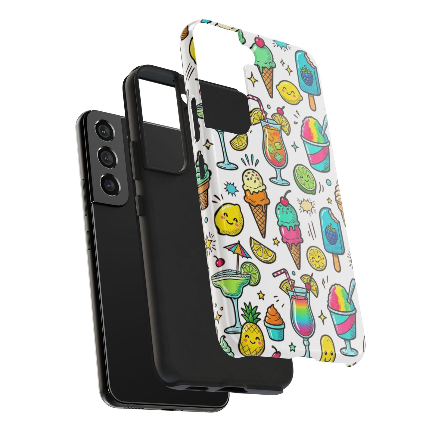 Tough Phone Case — Summer Ice Cream & Cocktails Pattern