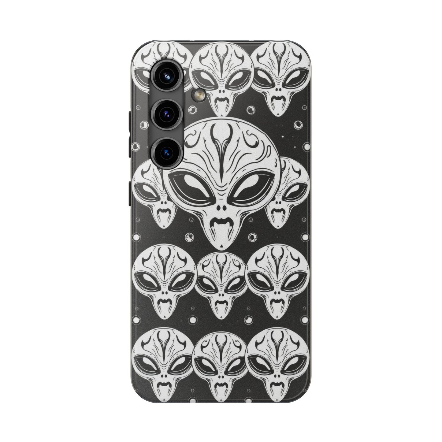 Alien Pattern Tough Phone Case - Durable Protection with Out-of-This-World Design