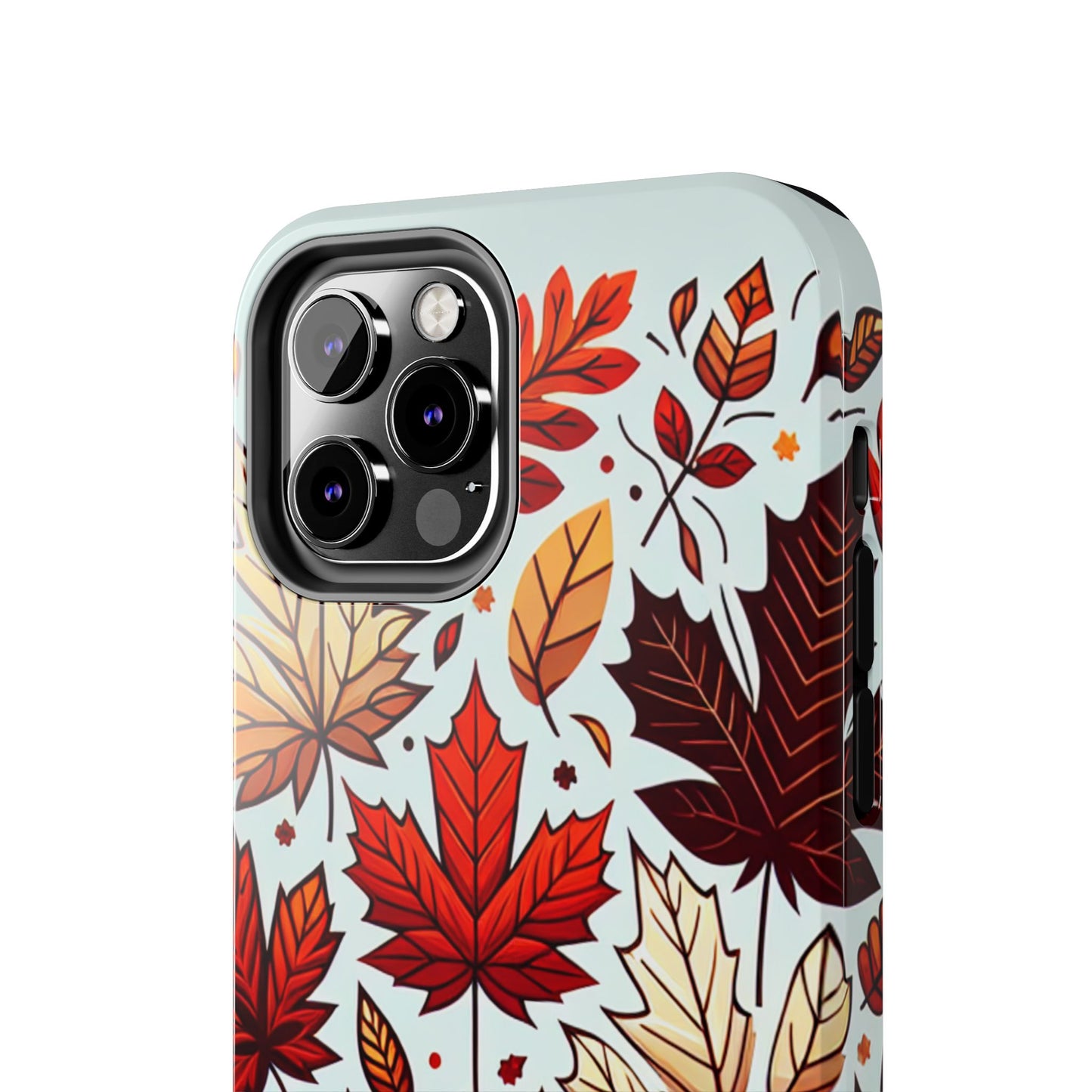 Autumn Leaves Tough Phone Case - Leaves Pattern - for iPhone