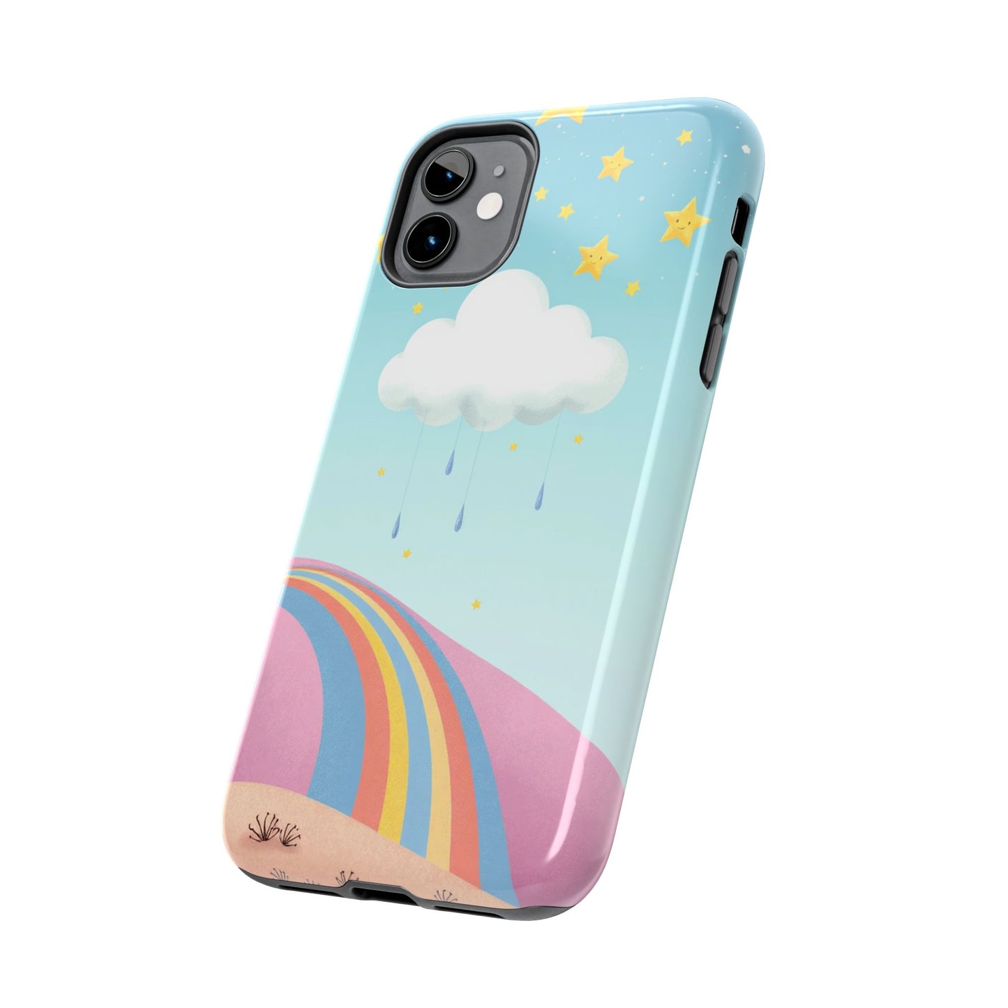 Colorful Rainbow Phone Case - Durable Tough Design for Adventurers