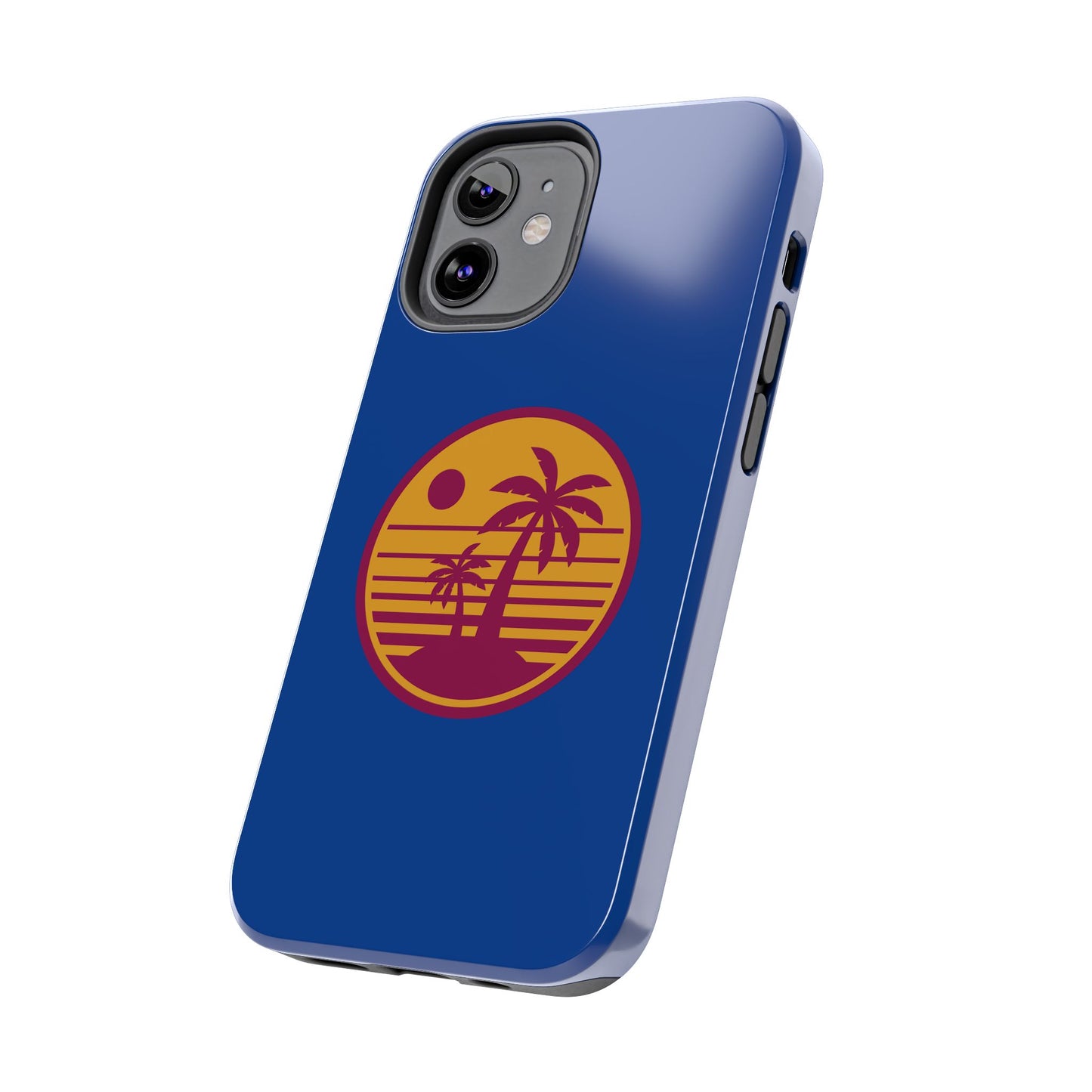 Retro Sunset Tough Phone Case - Vibrant Beach Vibes for Summer Adventures - for iPhone