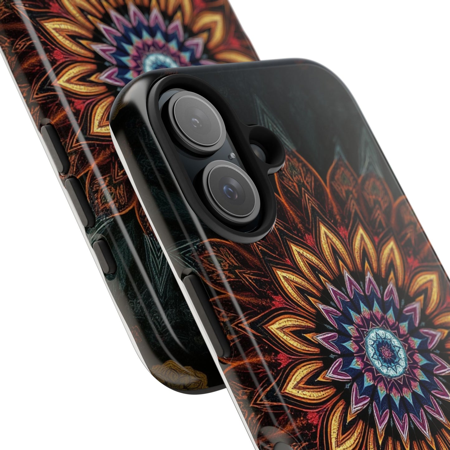 Mystic Mandala Tough Phone Case - Durable Protection with Artistic Design - for iPhone