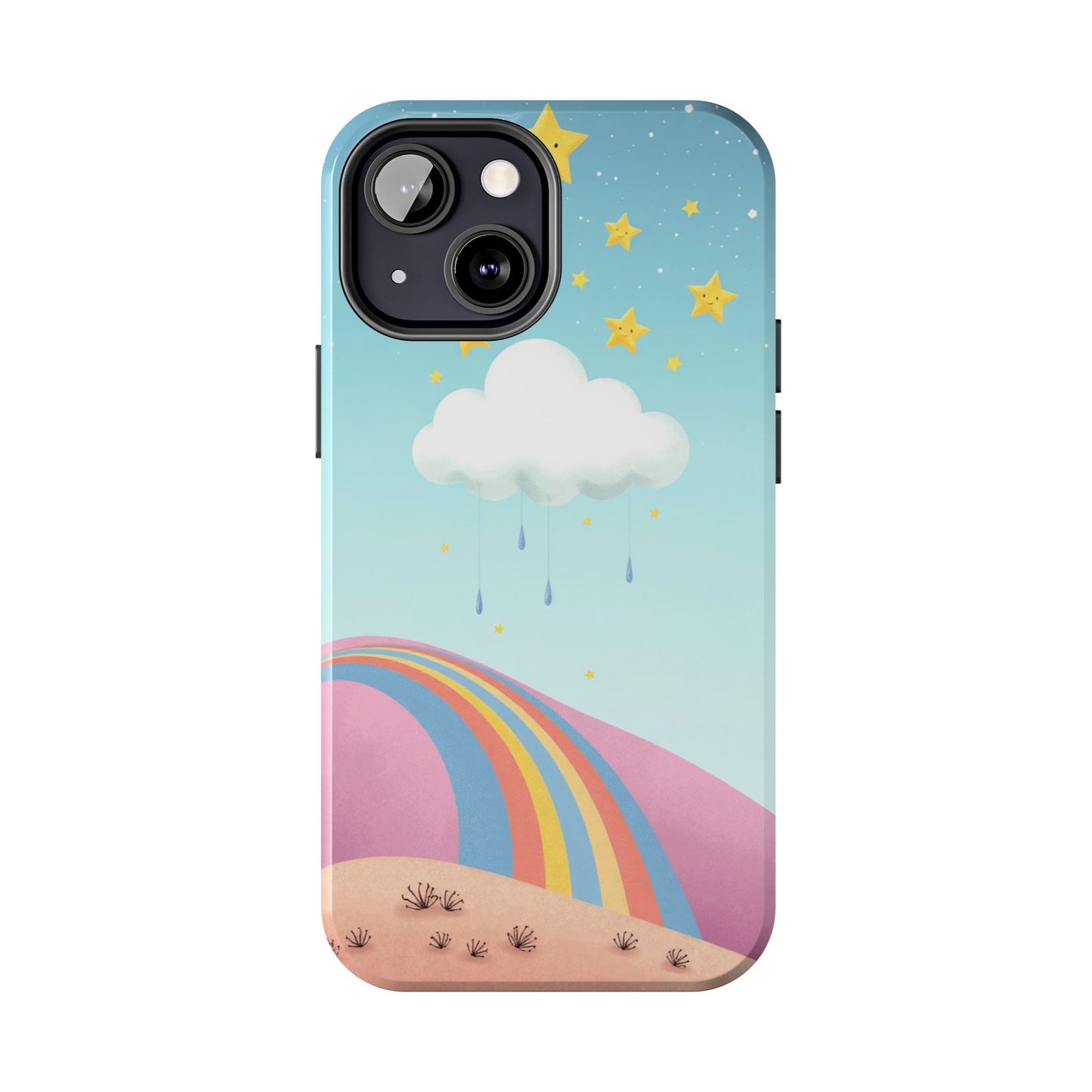 Colorful Rainbow Phone Case - Durable Tough Design for Adventurers