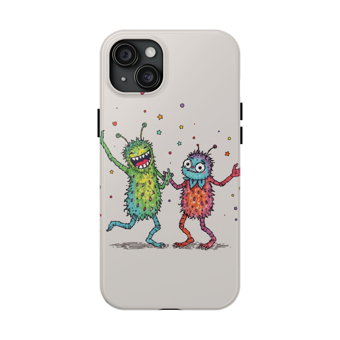 Colorful Monster Tough Phone Case - Fun and Playful Design