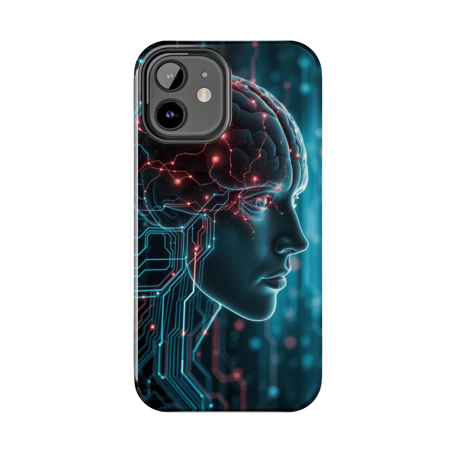 Futuristic Brain Design Tough Phone Case
