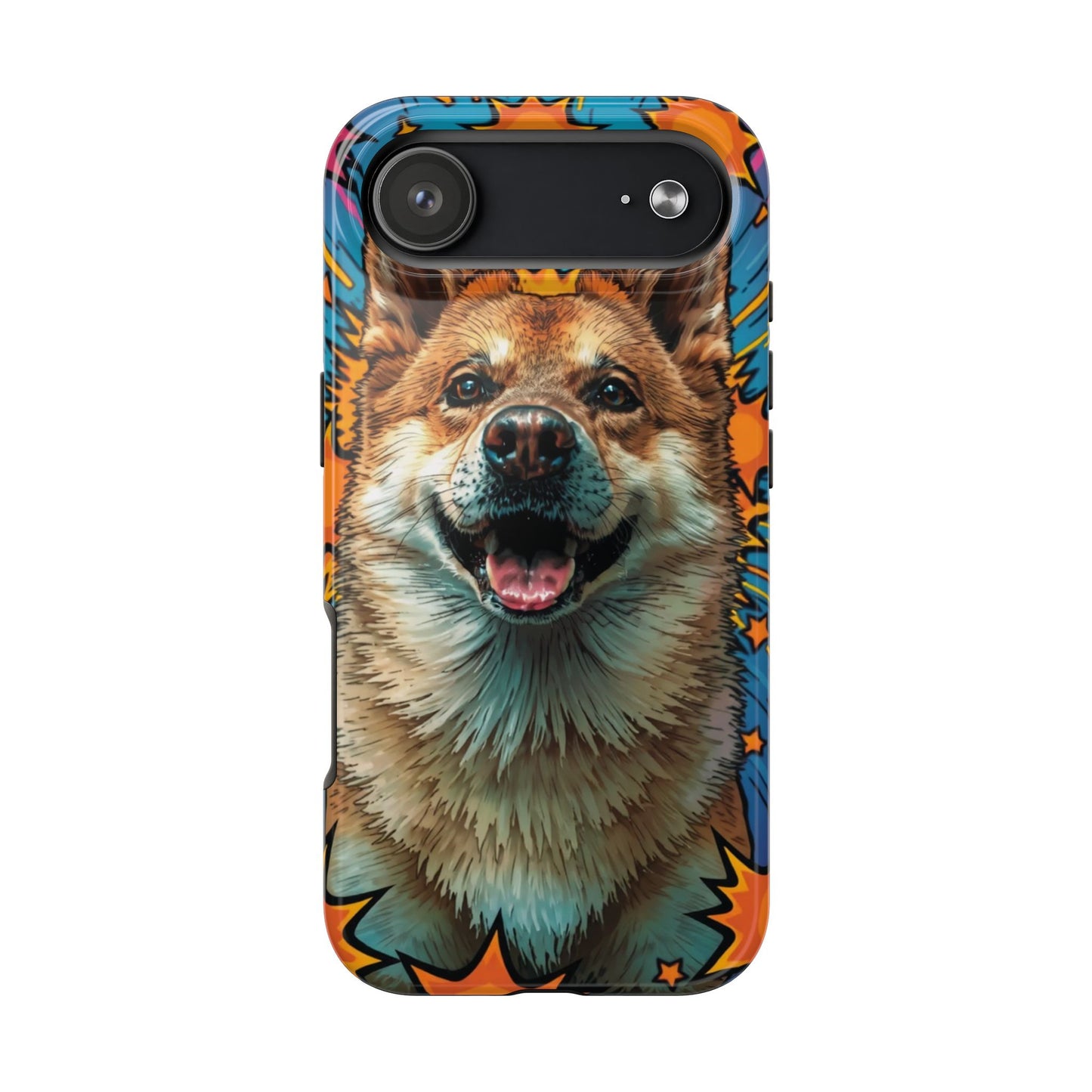 Vibrant Corgi Tough Phone Case - Fun Design for Pet Lovers