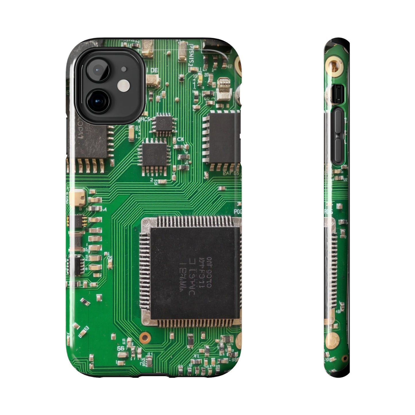 Circuit Board Tough Phone Case - Durable Tech Design