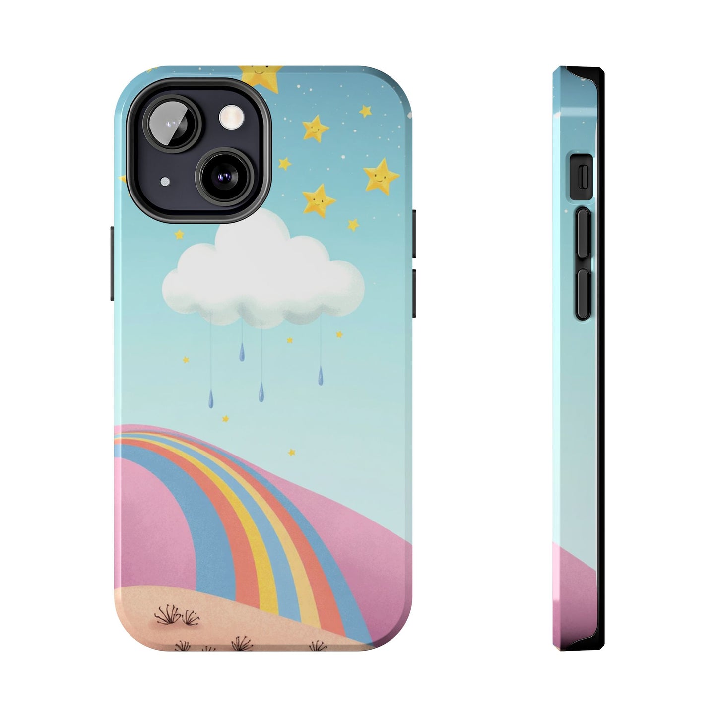 Colorful Rainbow Phone Case - Durable Tough Design for Adventurers