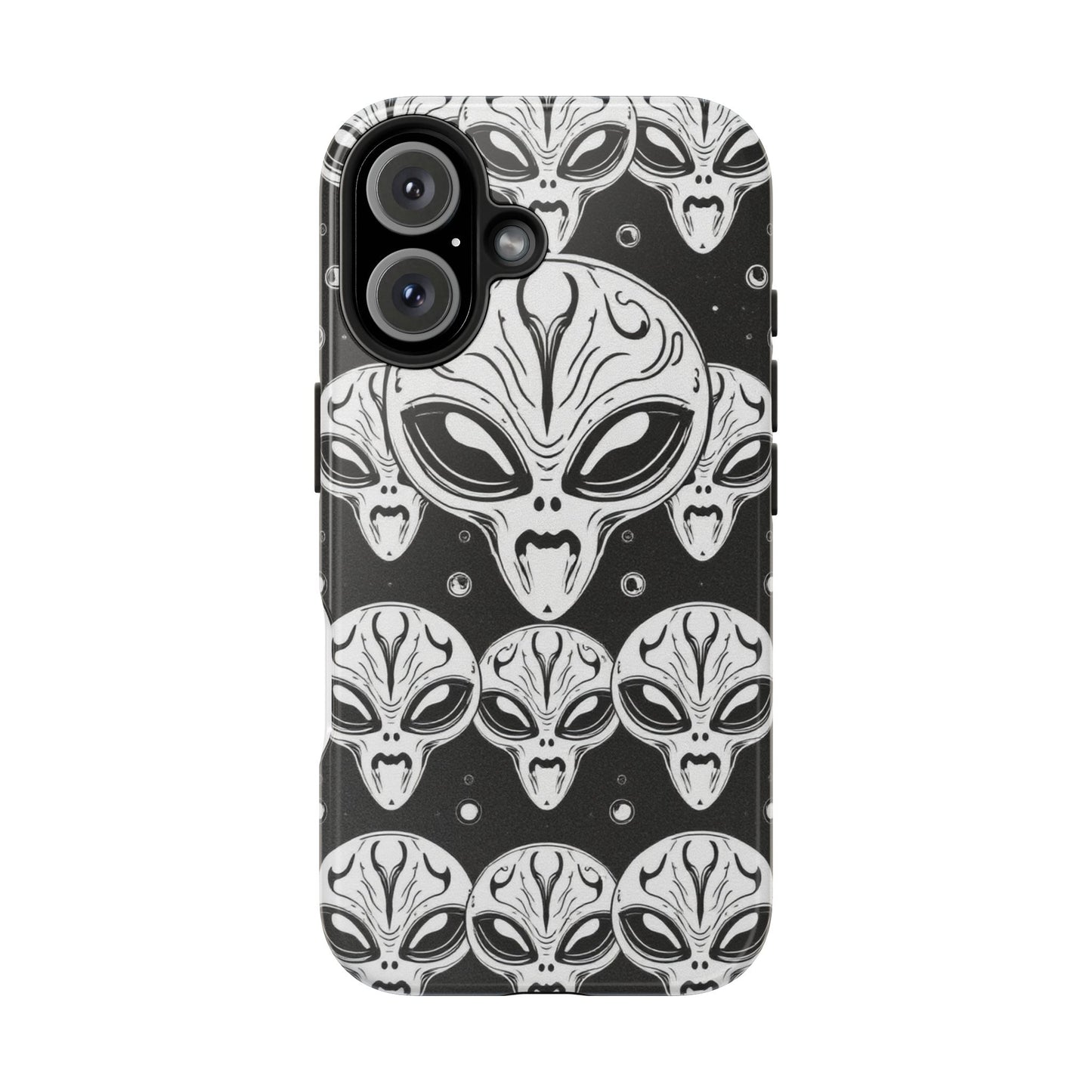 Alien Pattern Tough Phone Case - Durable Protection with Out-of-This-World Design