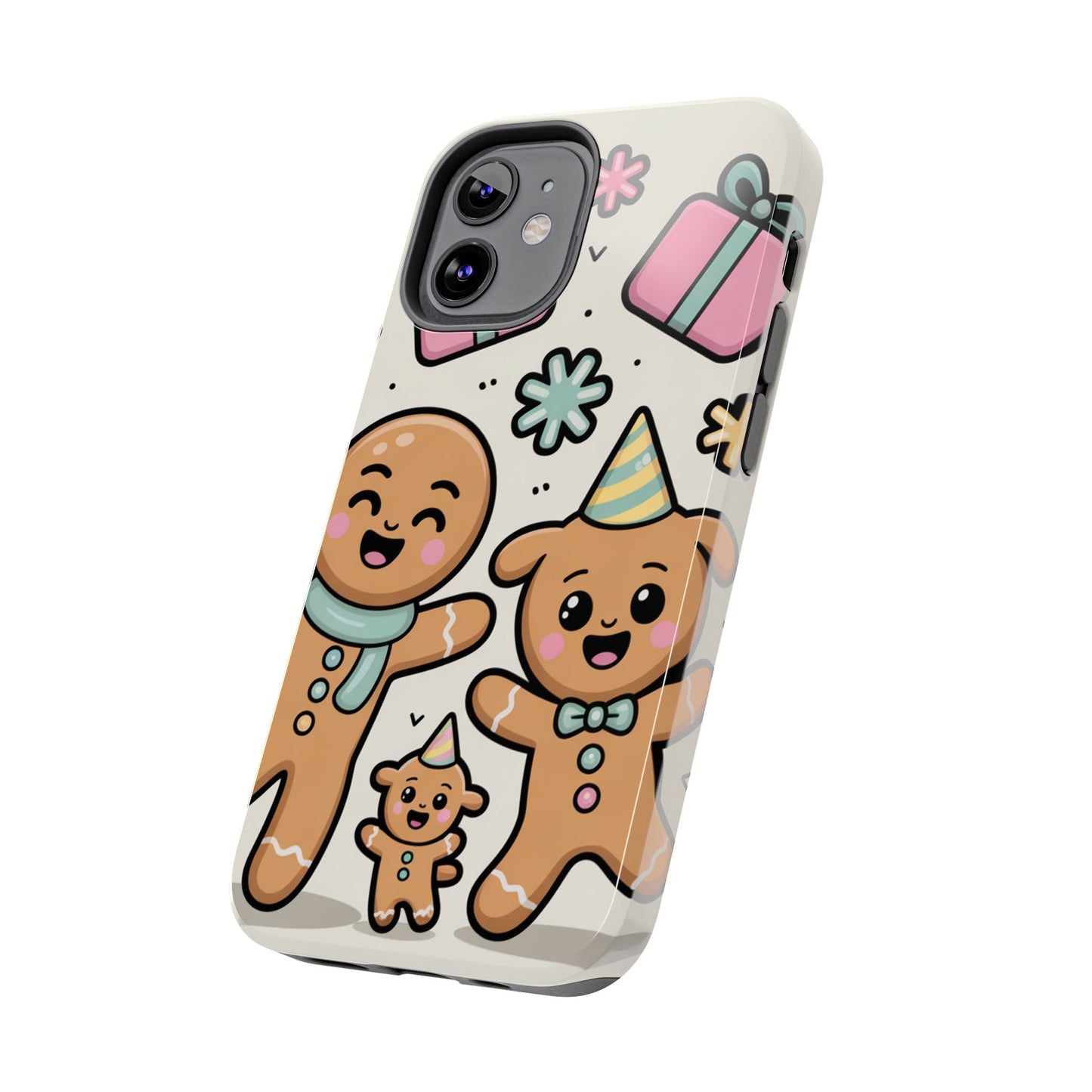 Gingerbread Family Dancing Holiday Phone Case