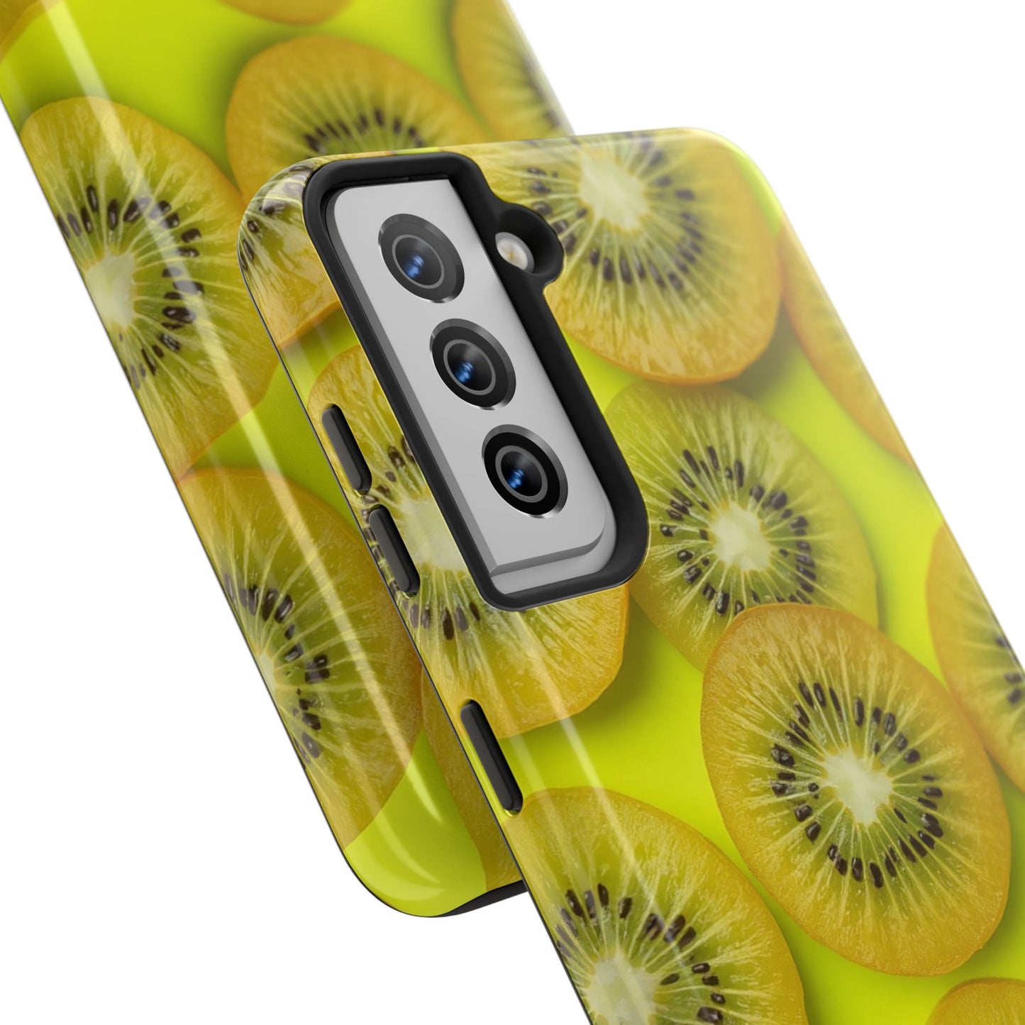 Vibrant Kiwi Tough Phone Case - Bright Yellow Design for Fruit Lovers