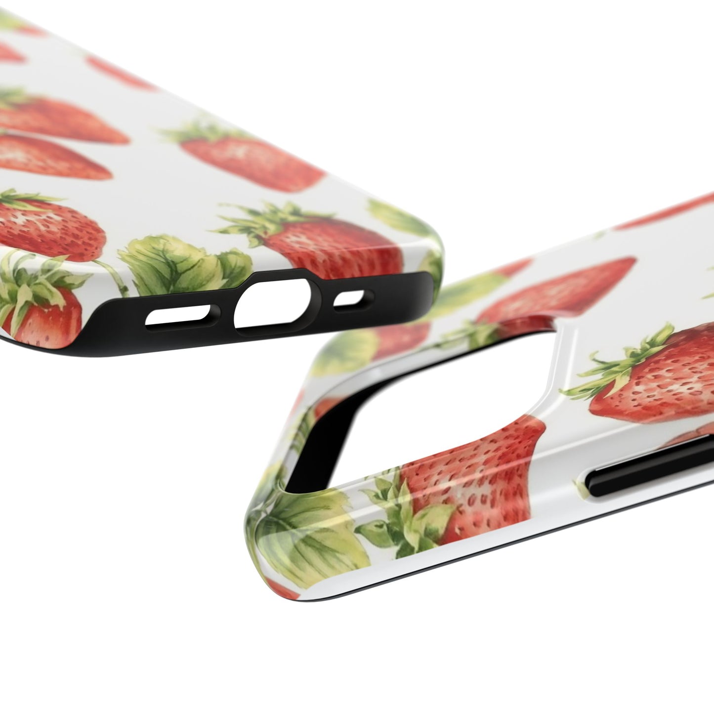 Strawberry Tough Phone Case - Durable Protection with a Fresh Design - for iPhone